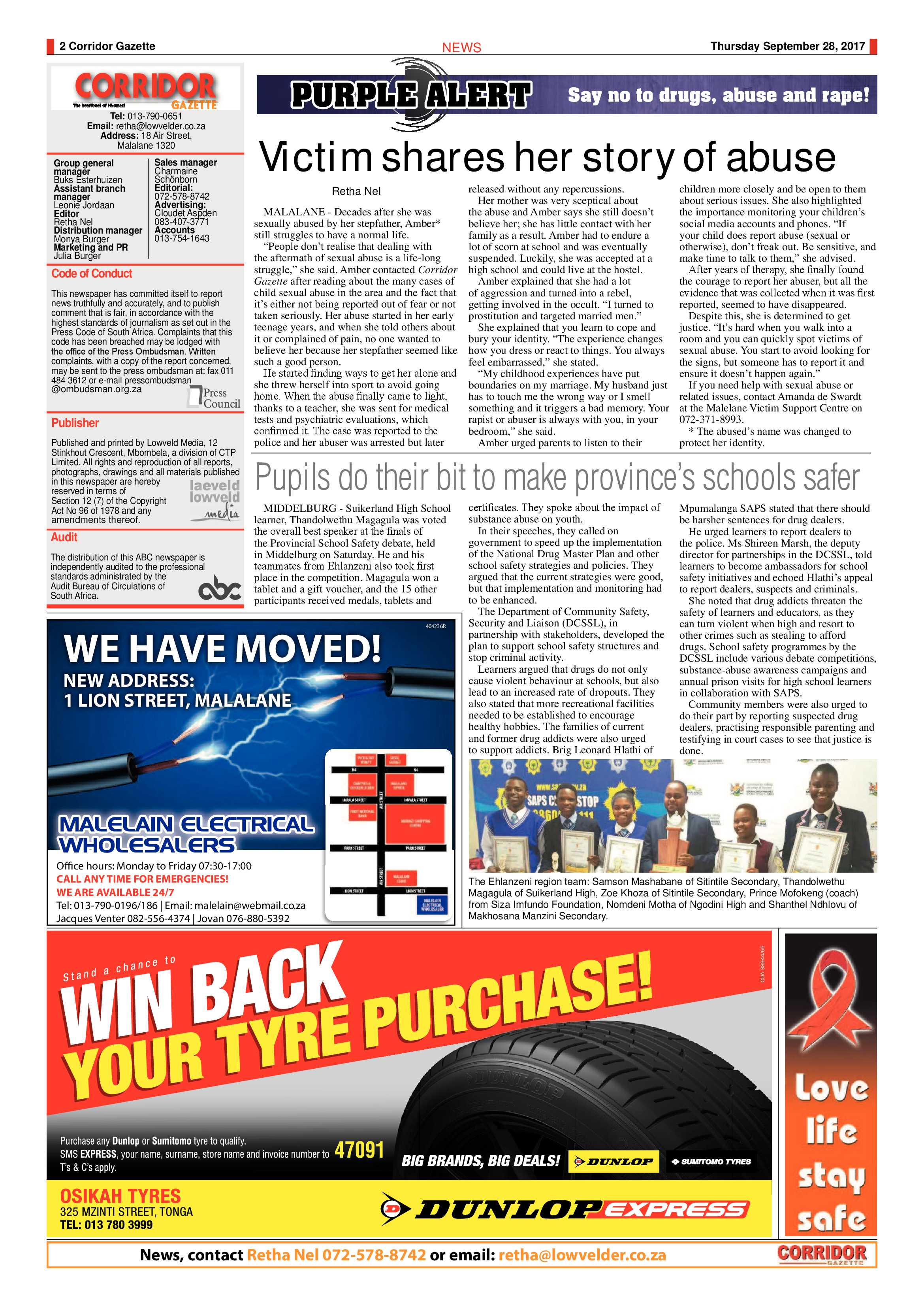 Corridor Gazette 28 September 2017 page 2