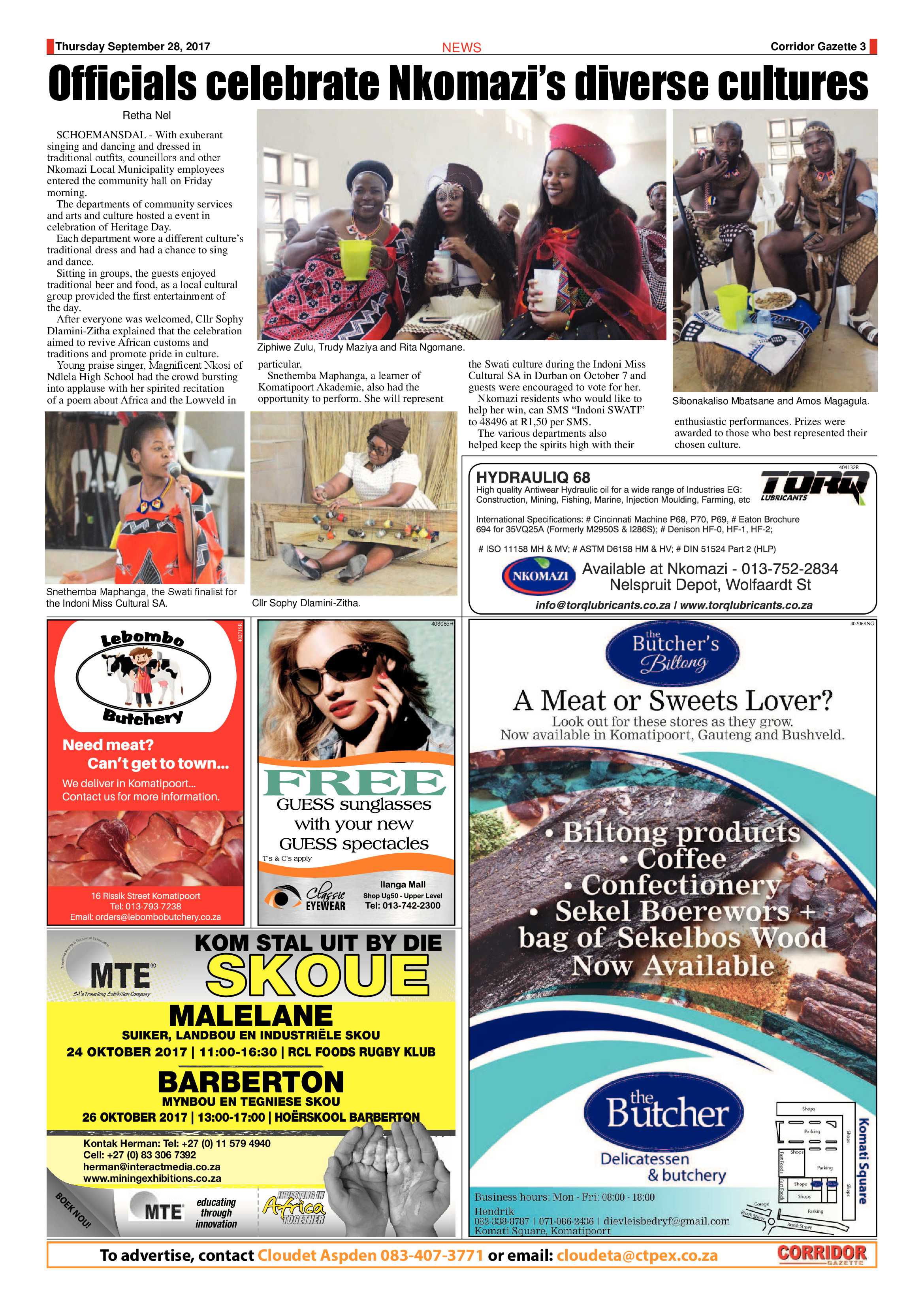 Corridor Gazette 28 September 2017 page 3
