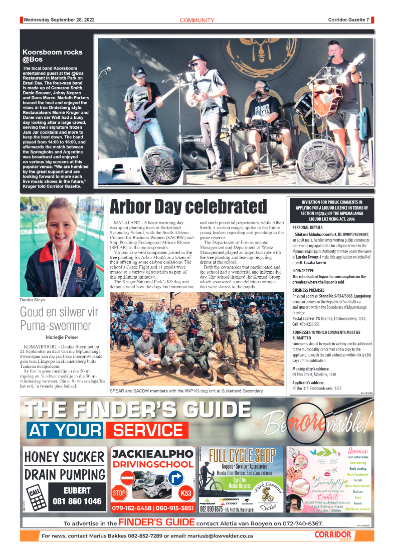 Corridor Gazette 29 September 2022 page 7