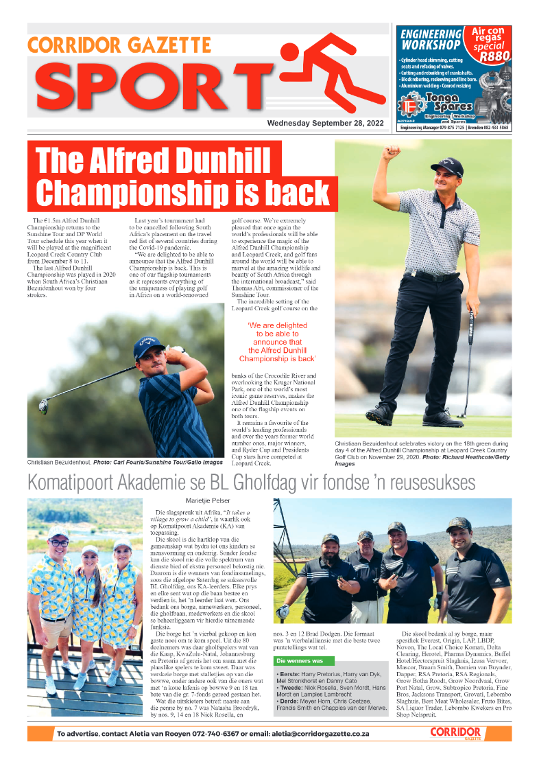 Corridor Gazette 29 September 2022 page 8