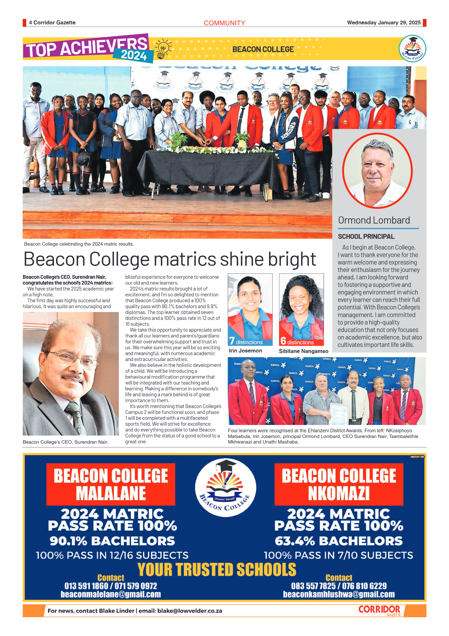 Corridor Gazette 29 January 2025 page 4