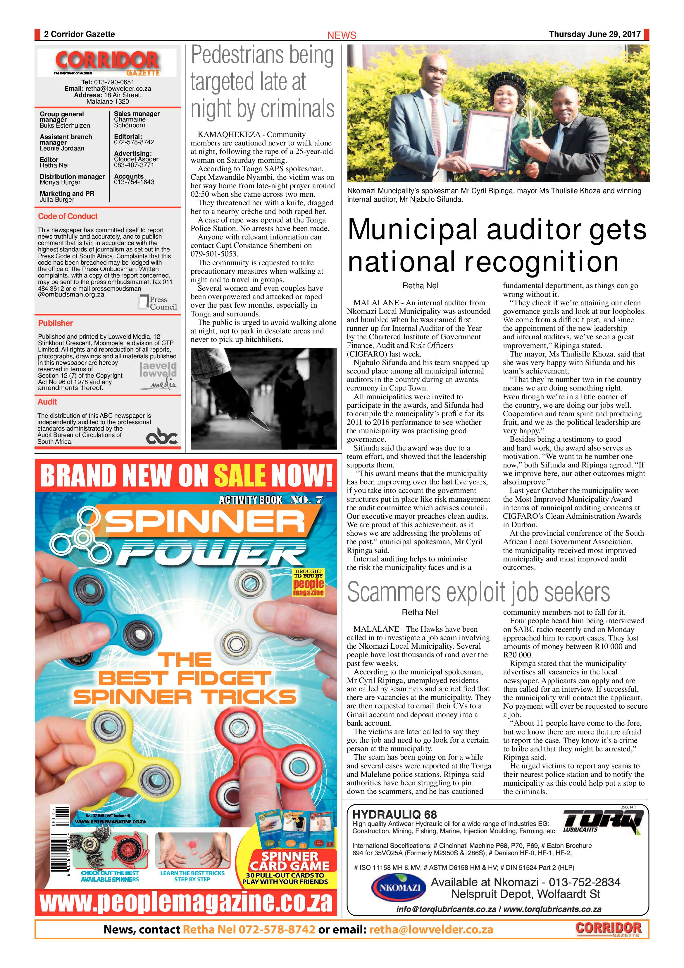 Corridor Gazette 29 June 2017 page 2