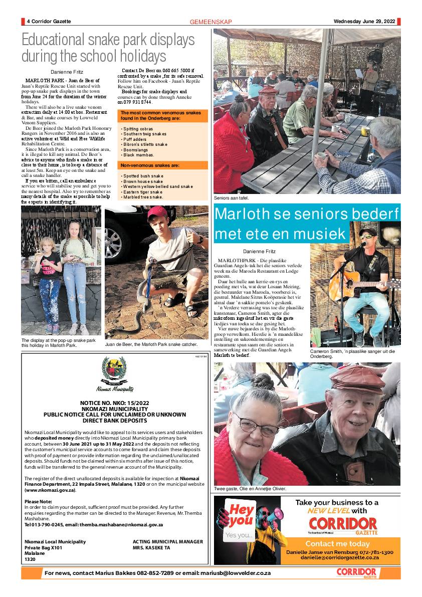Corridor Gazette 29 June 2022 page 4
