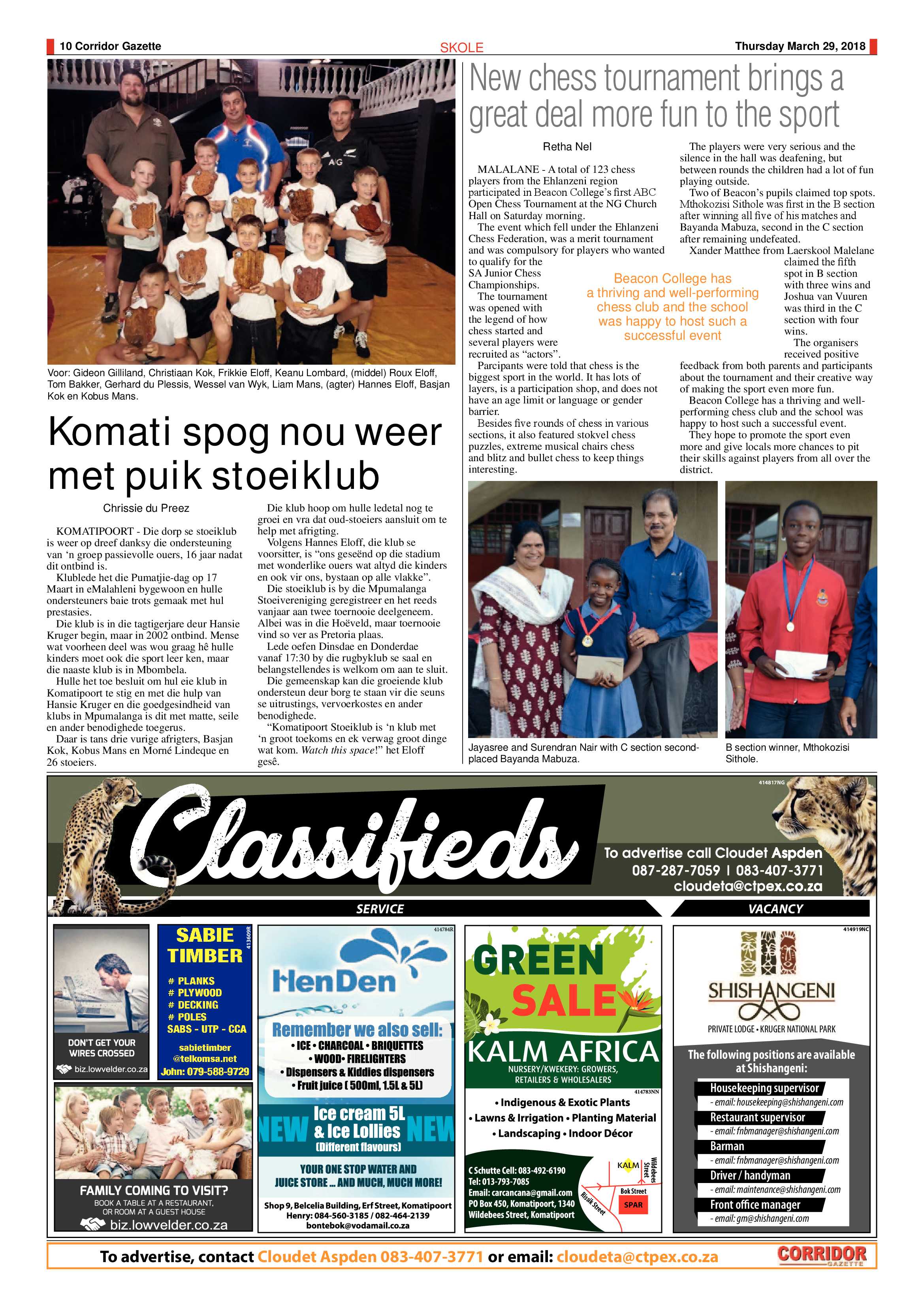 Corridor Gazette 29 March 2018 page 10