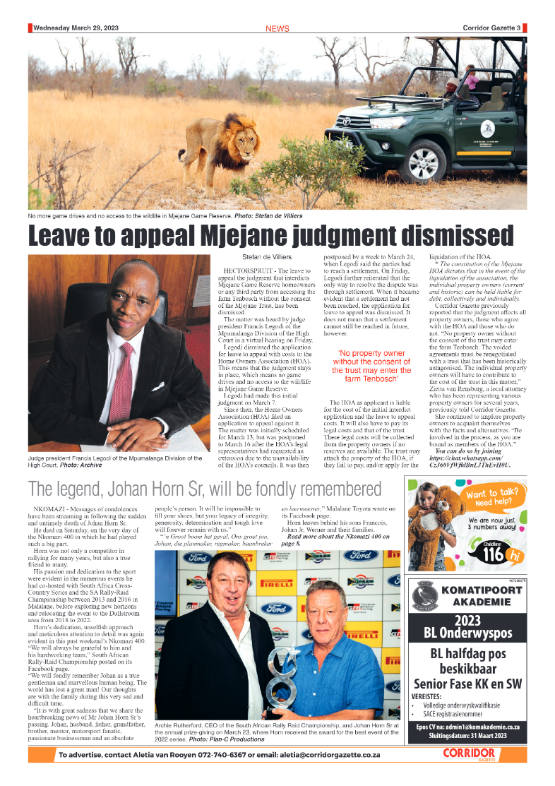 Corridor Gazette 29 March 2023 page 3