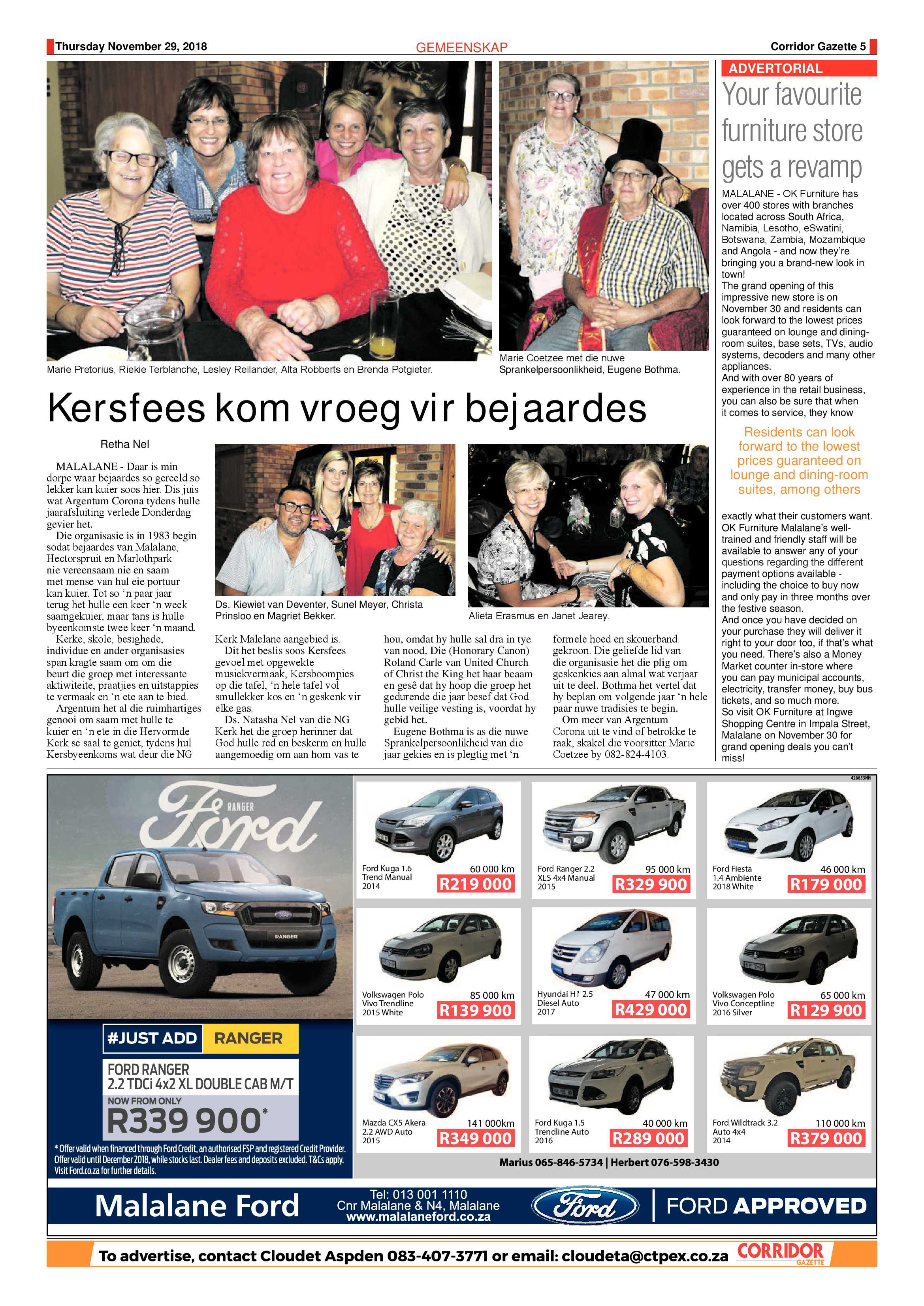 Corridor Gazette 29 November 2018 page 5