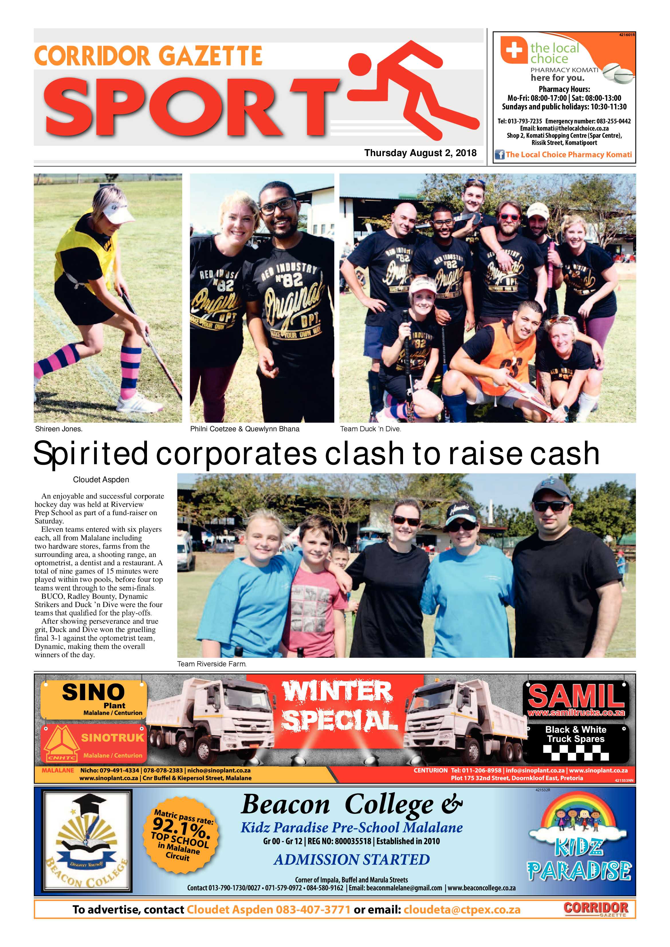 Corridor Gazette 2 August 2018 page 8