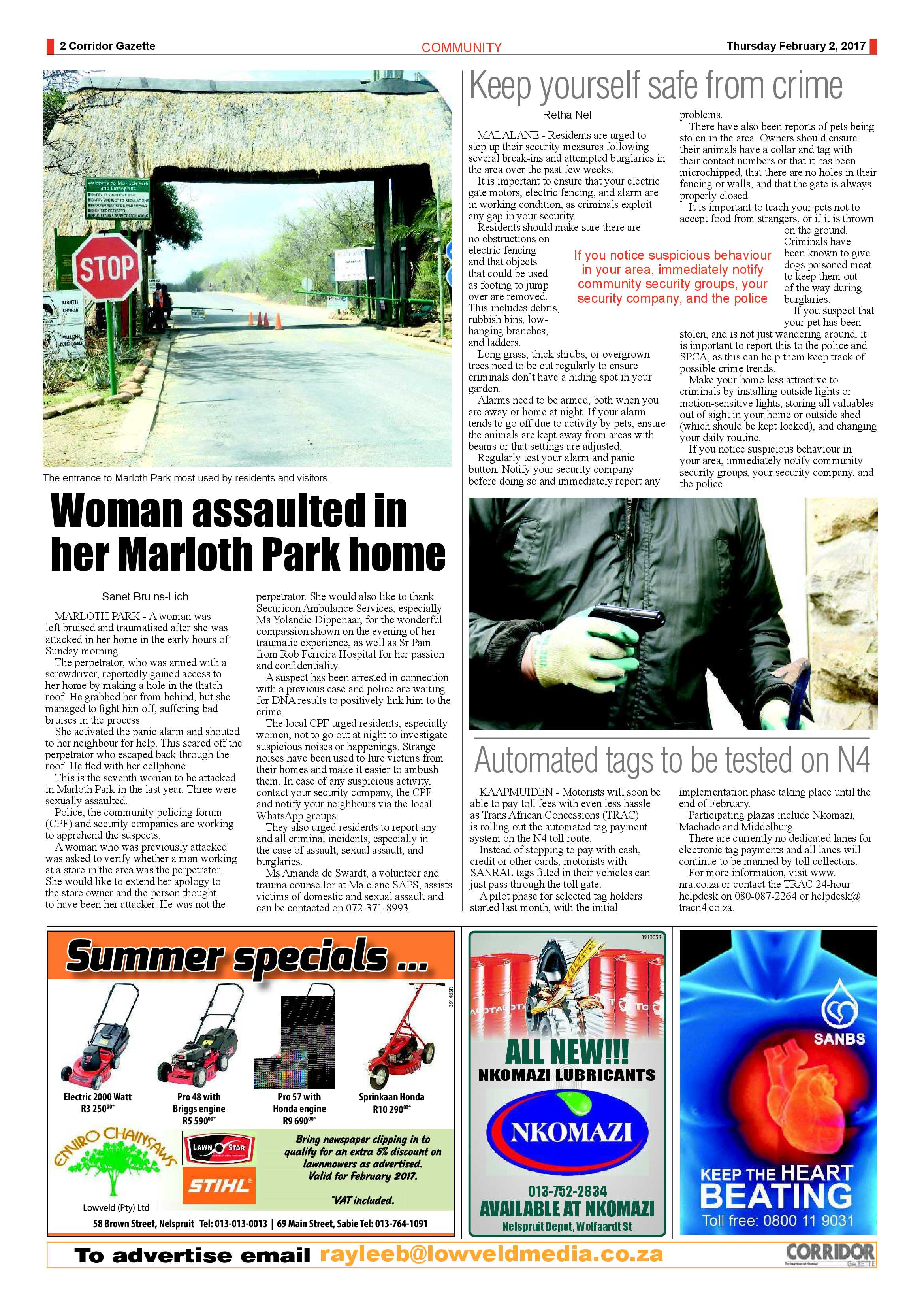 Corridor Gazette 2 February 2017 page 2