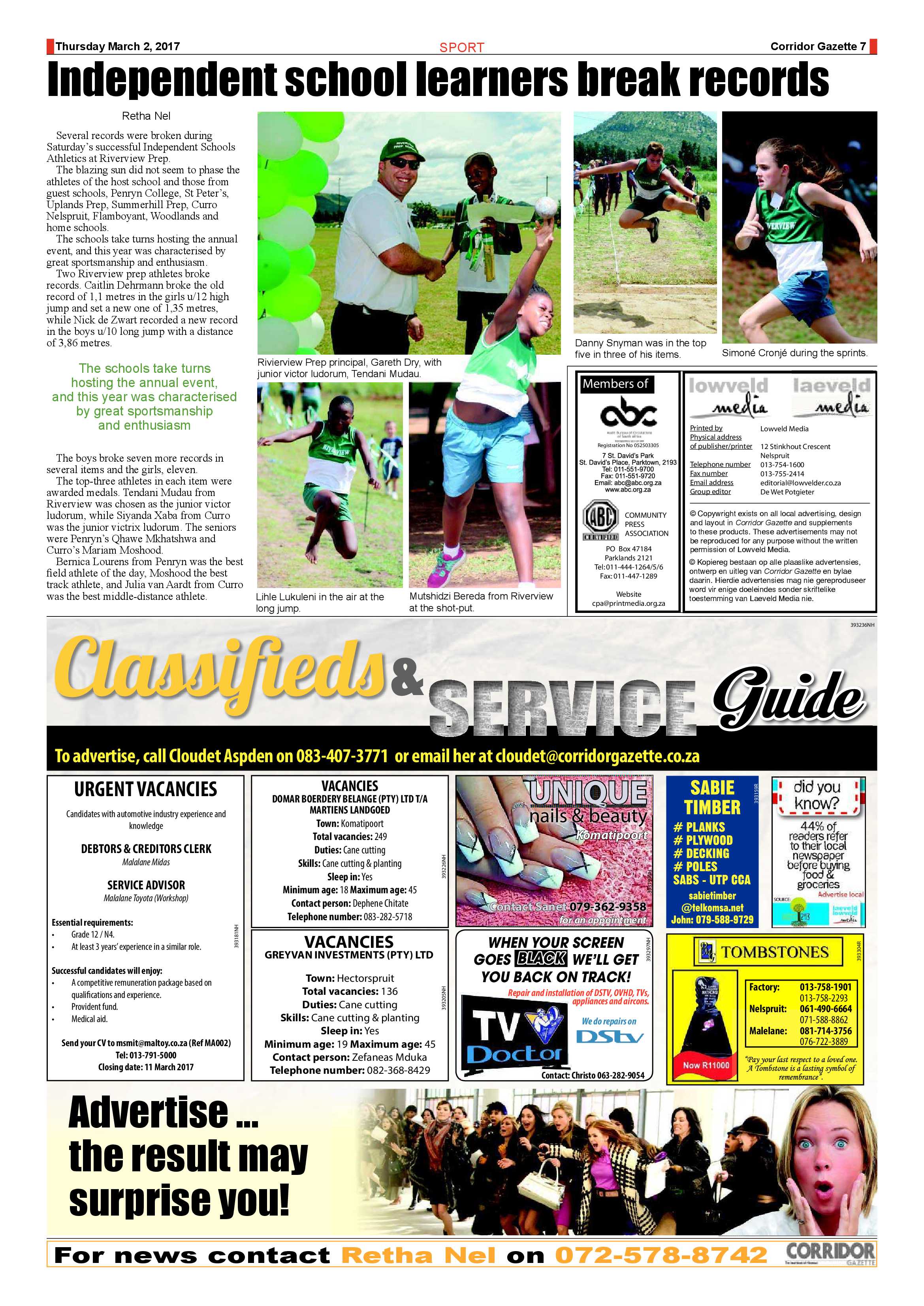 Corridor Gazette 2 March 2017 page 7