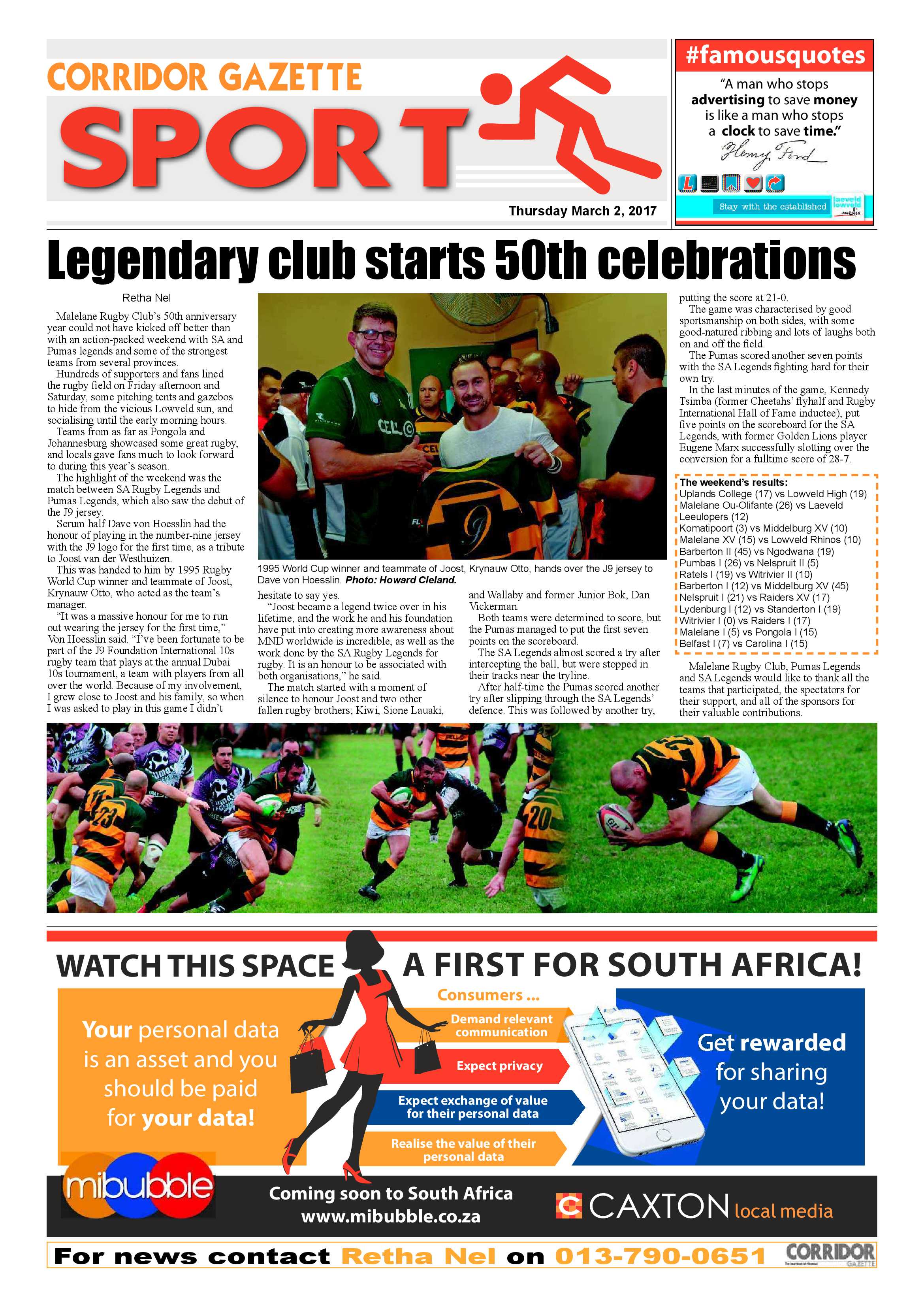Corridor Gazette 2 March 2017 page 8
