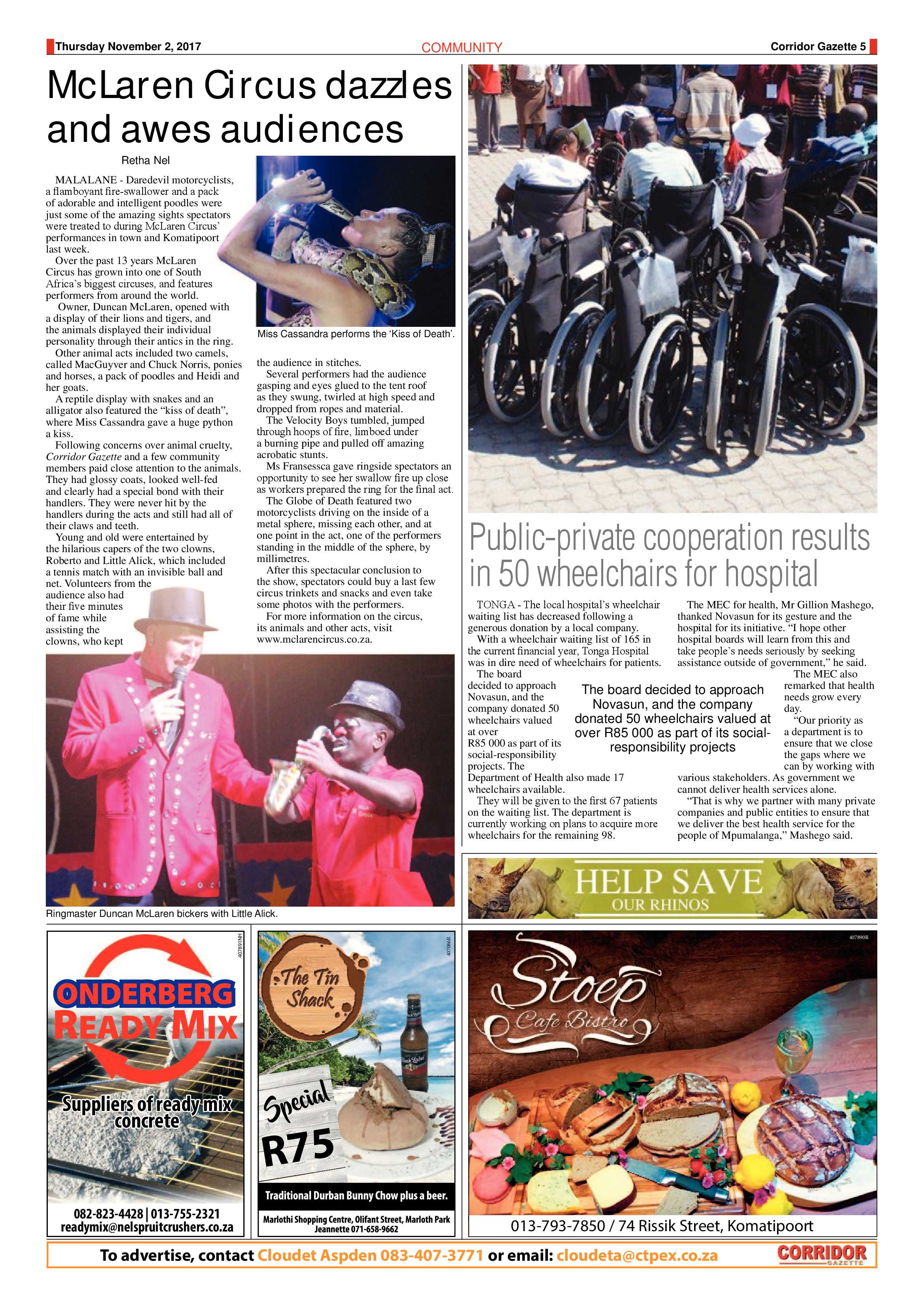 Corridor Gazette 2 November 2017 page 5