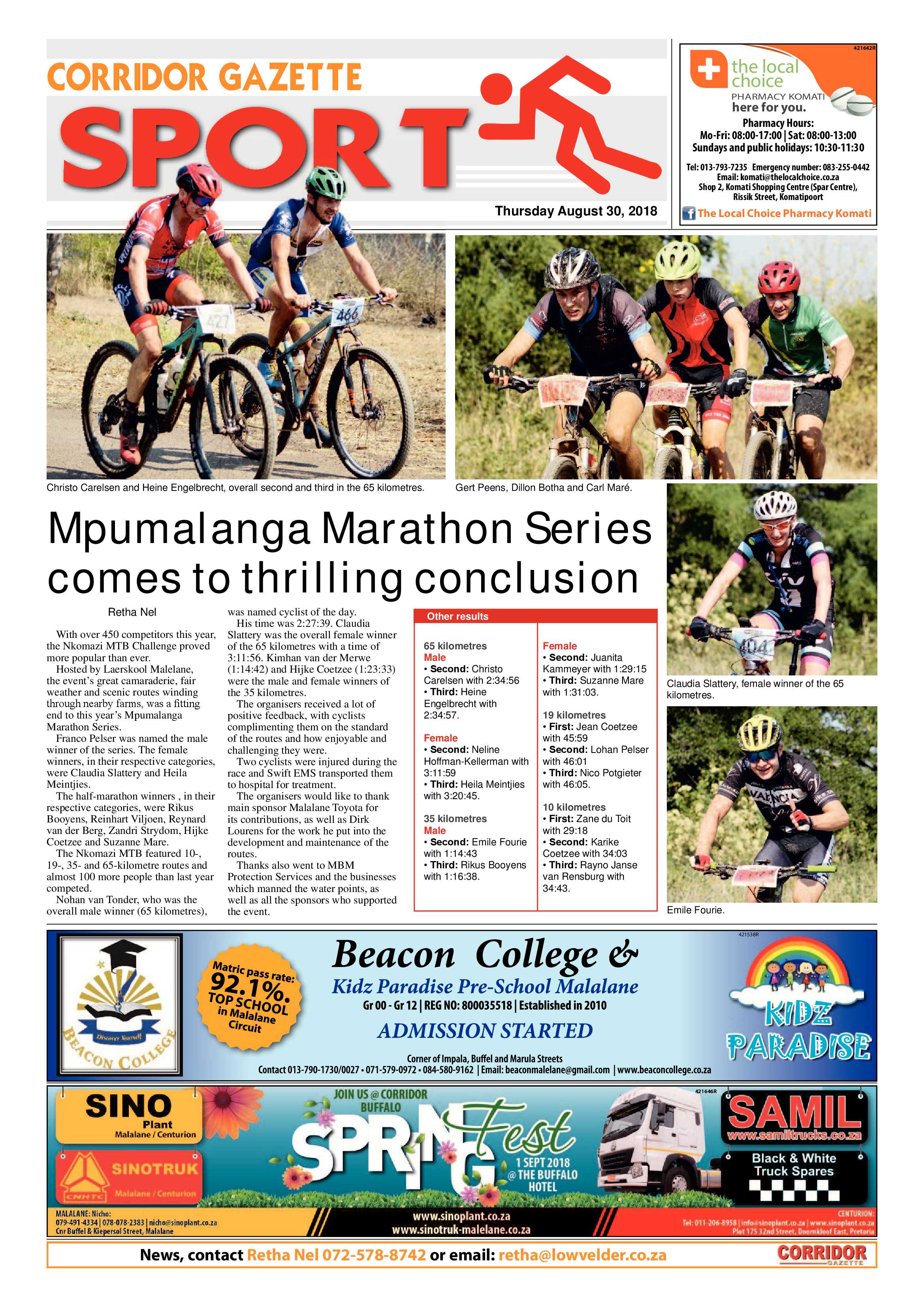 Corridor Gazette 30 August 2018 page 12