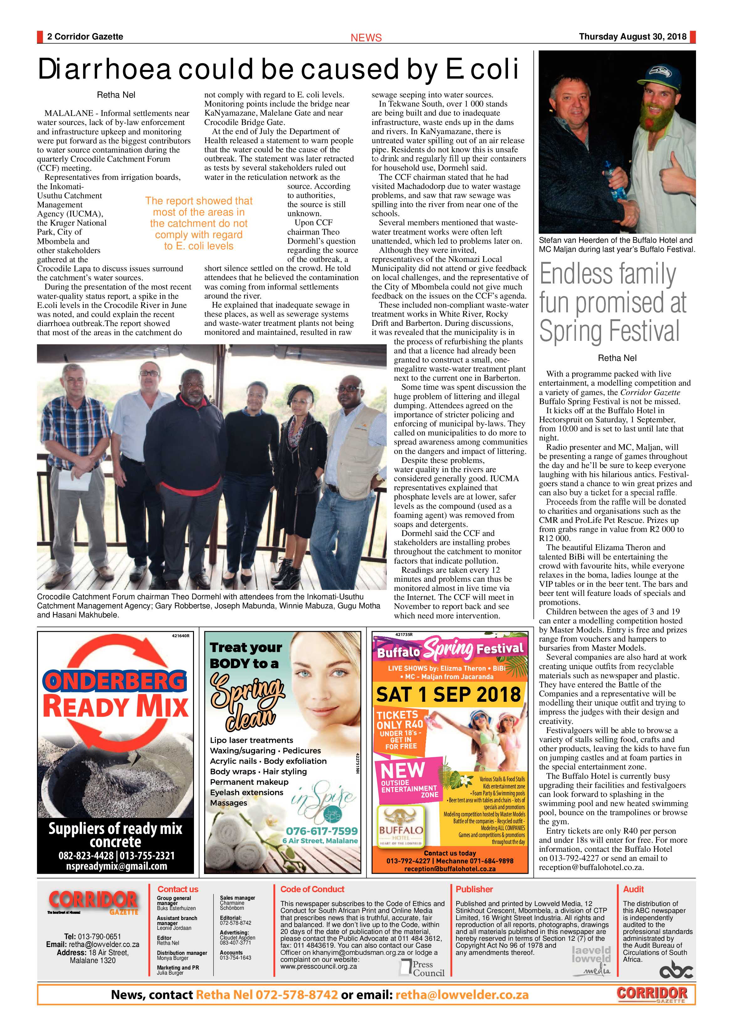 Corridor Gazette 30 August 2018 page 2