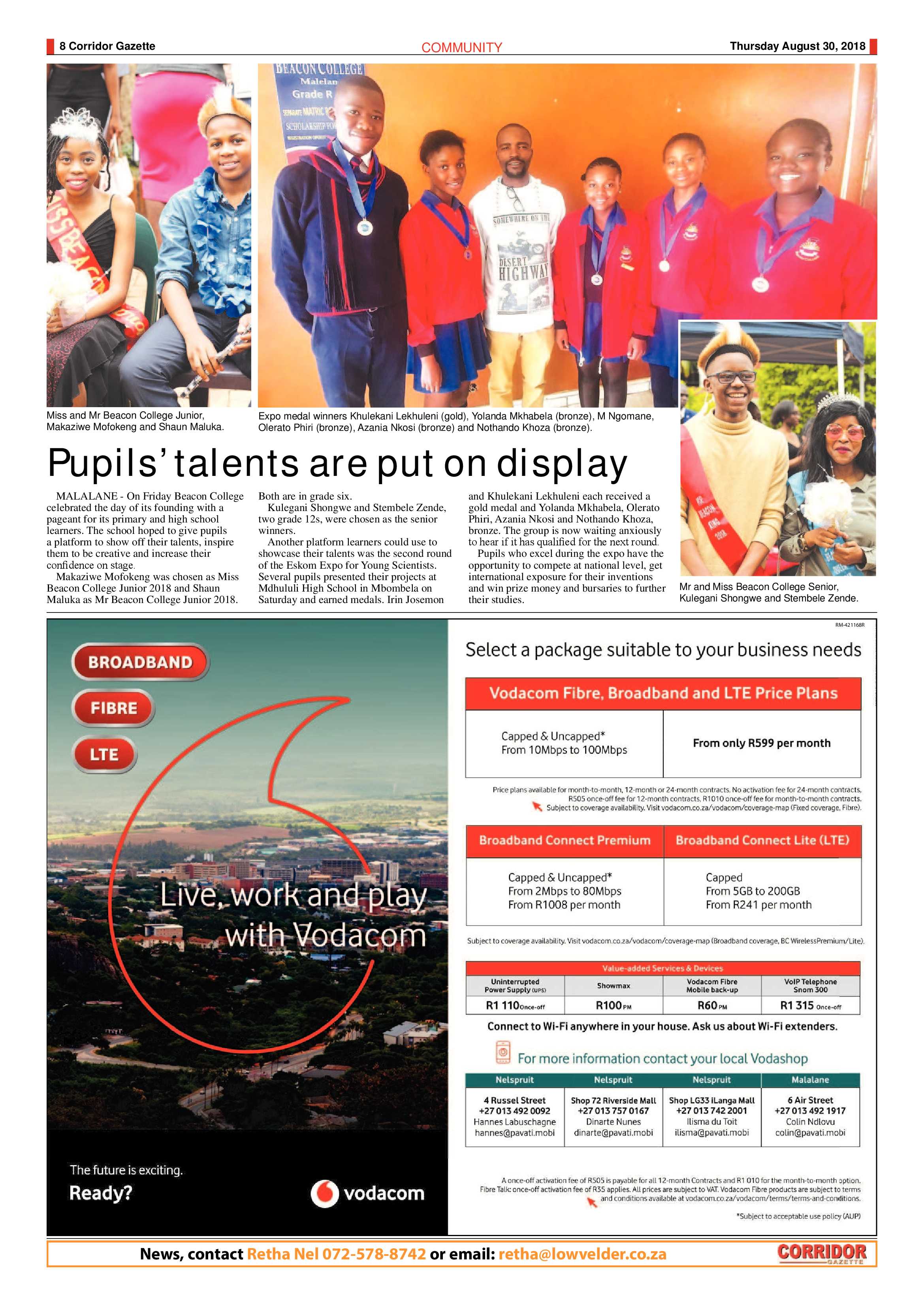 Corridor Gazette 30 August 2018 page 8