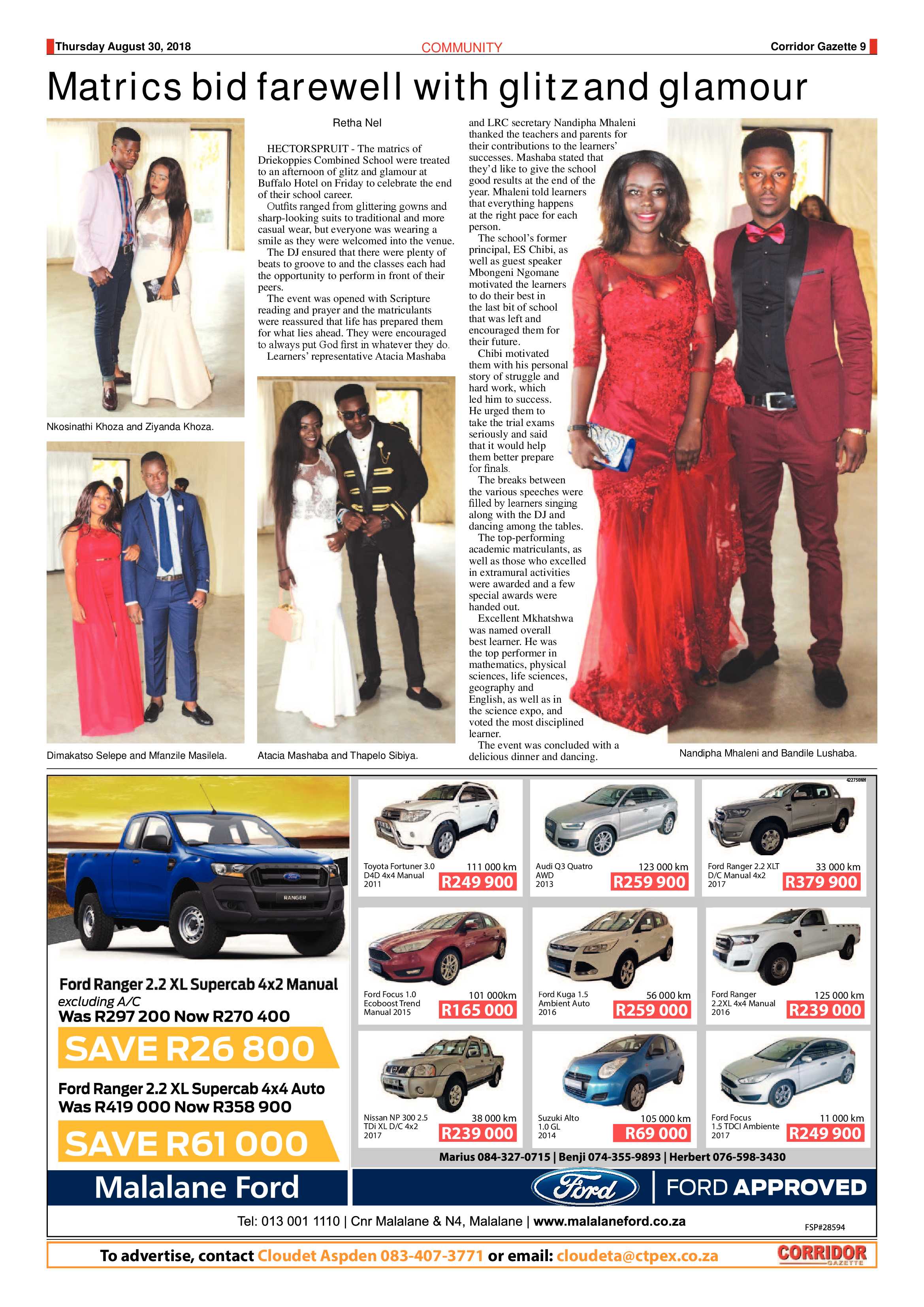 Corridor Gazette 30 August 2018 page 9