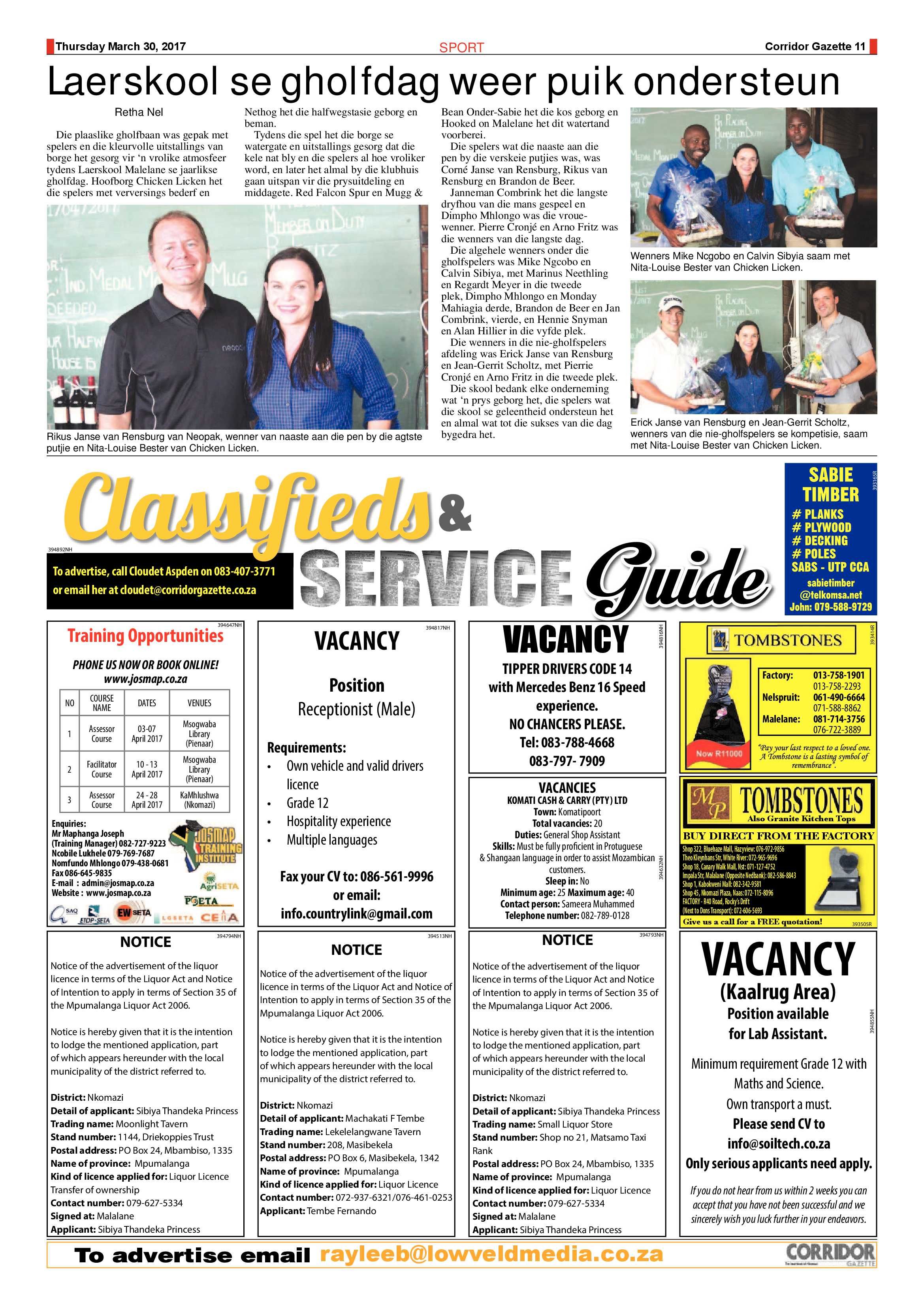 Corridor Gazette 30 March 2017 page 12