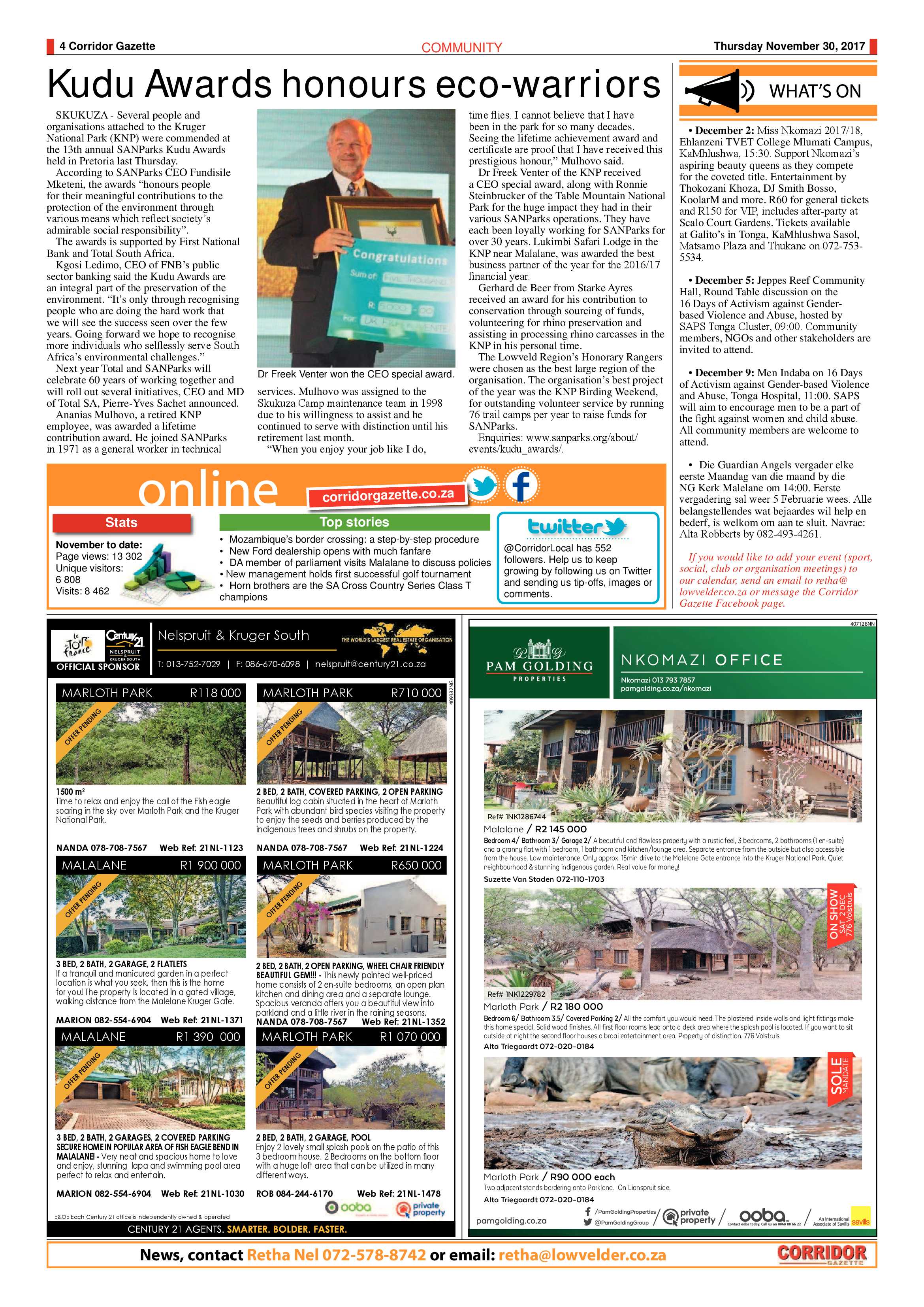 Corridor Gazette 30 November 2017 page 4