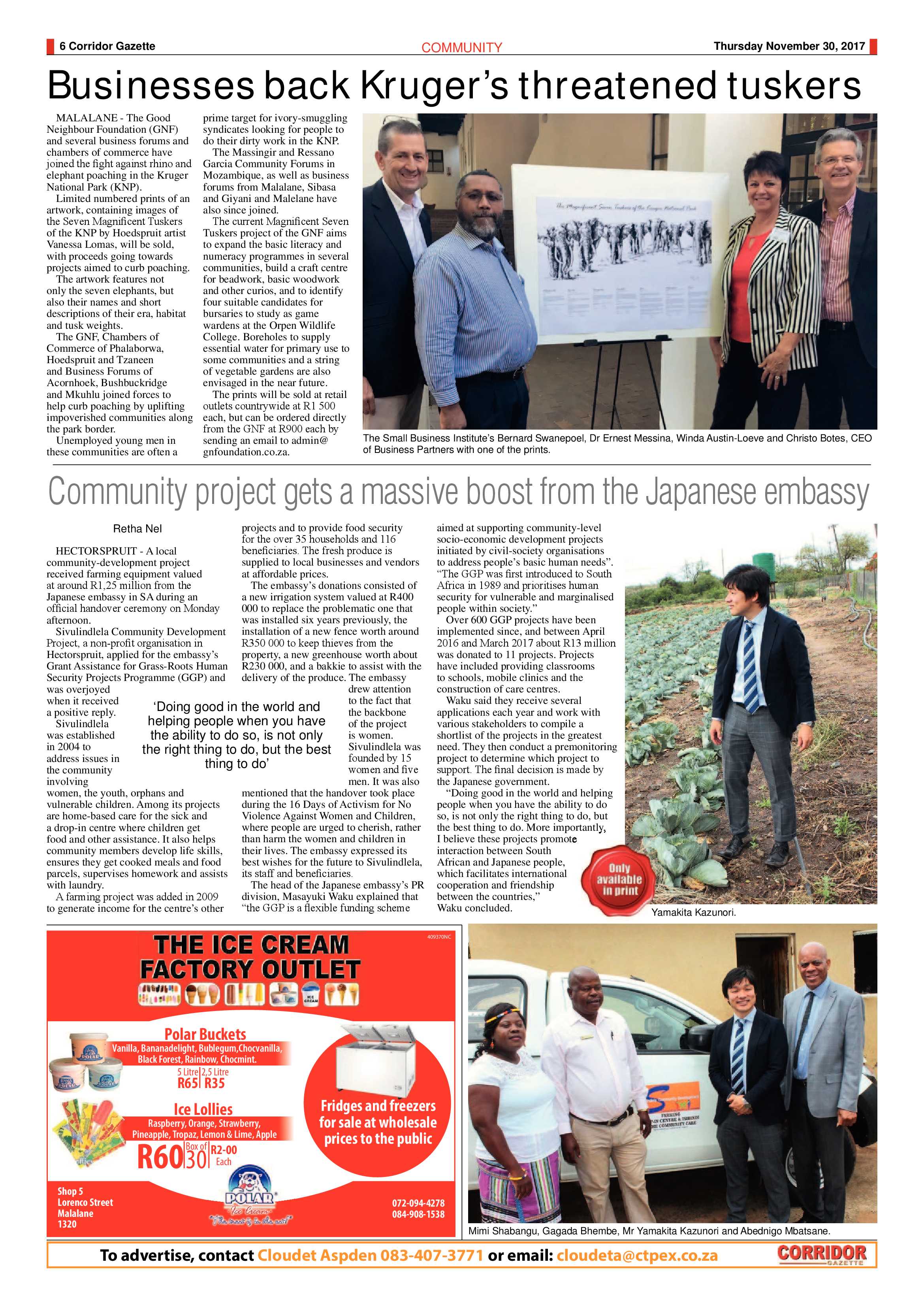 Corridor Gazette 30 November 2017 page 6