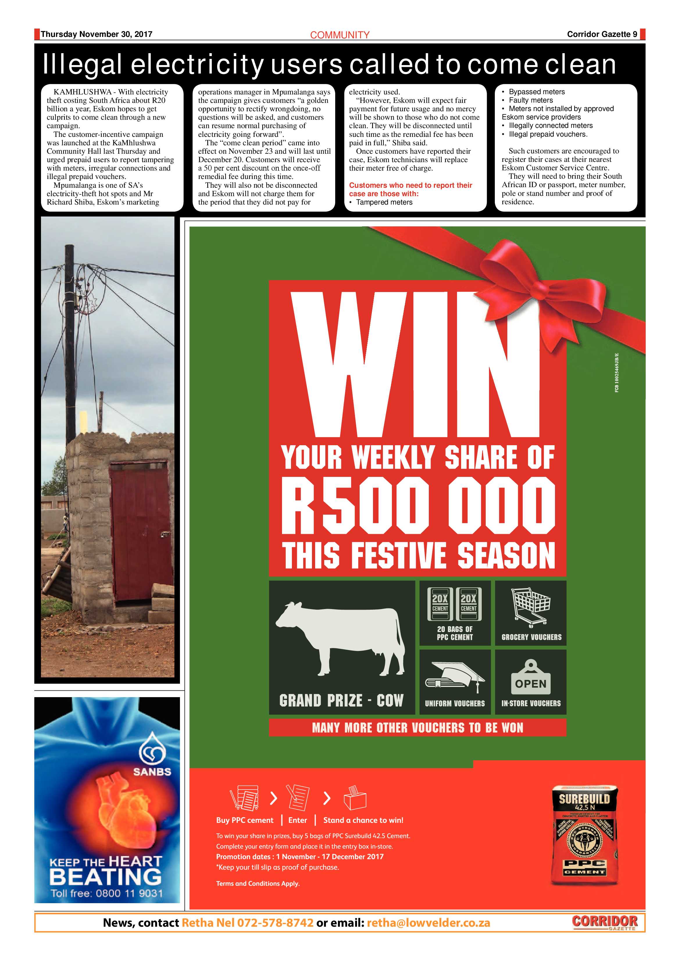 Corridor Gazette 30 November 2017 page 9