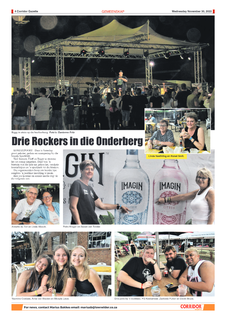 Corridor Gazette 30 November 2022 page 4