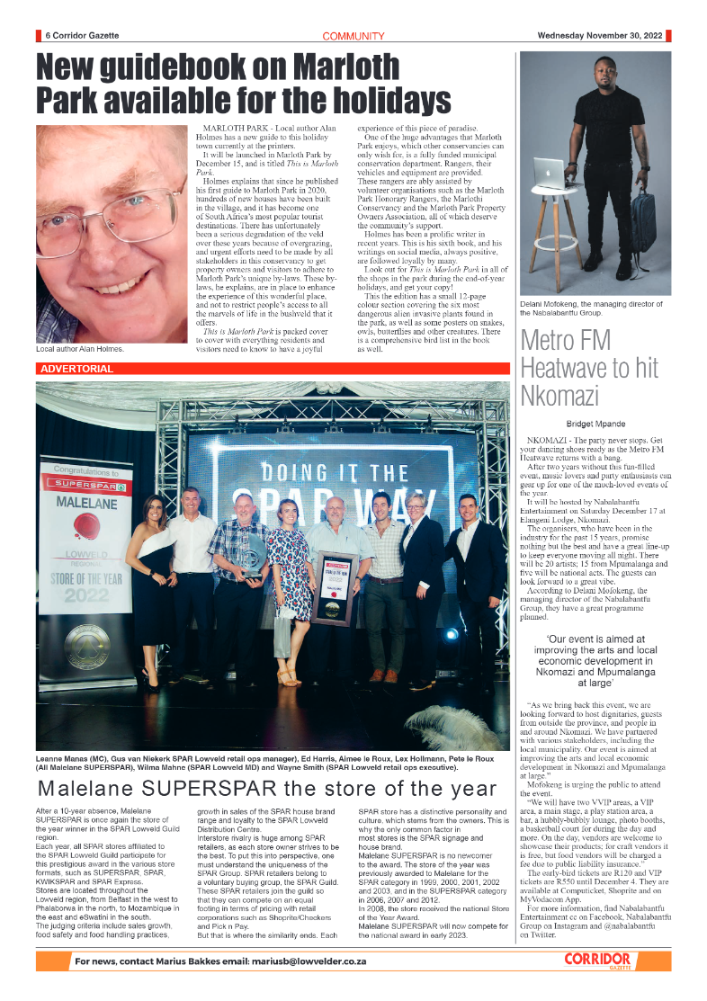 Corridor Gazette 30 November 2022 page 6