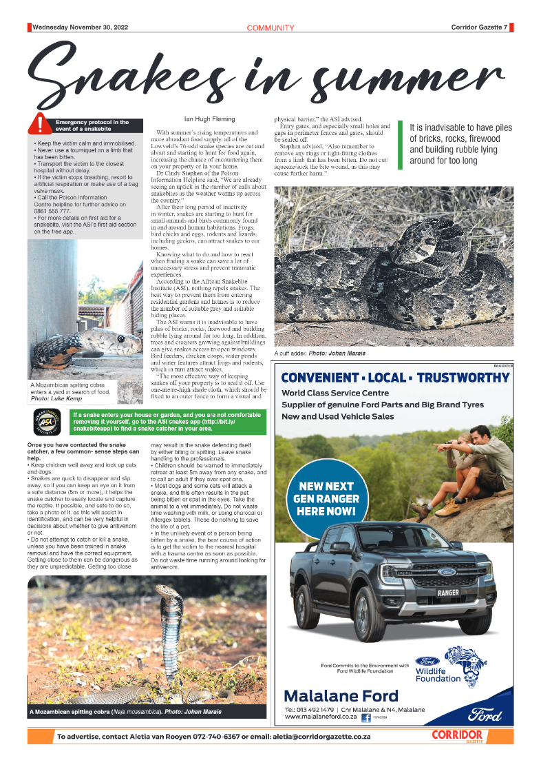 Corridor Gazette 30 November 2022 page 7