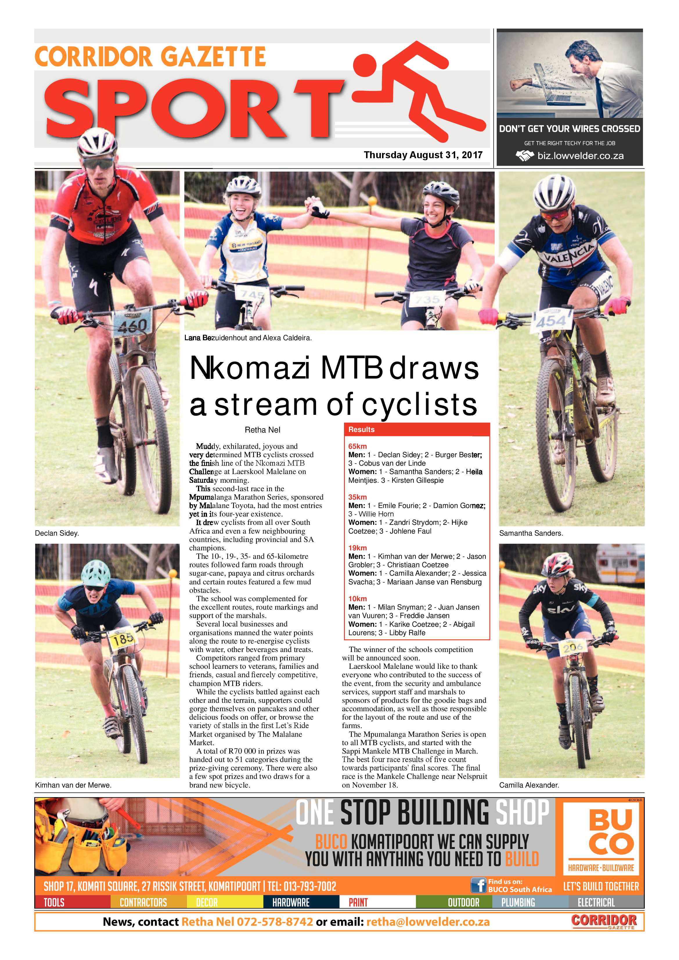 Corridor Gazette 31 August 2017 page 12