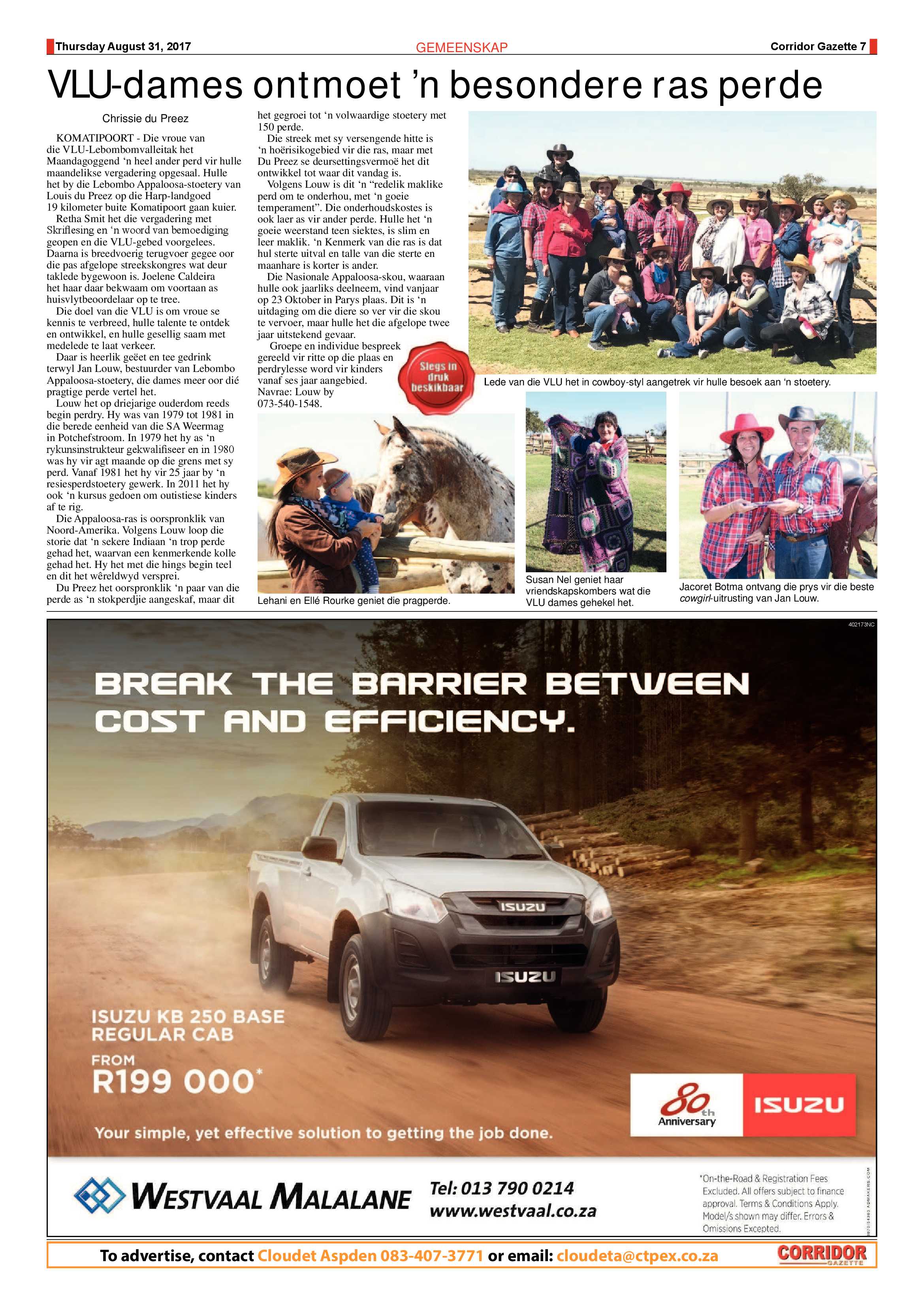 Corridor Gazette 31 August 2017 page 7