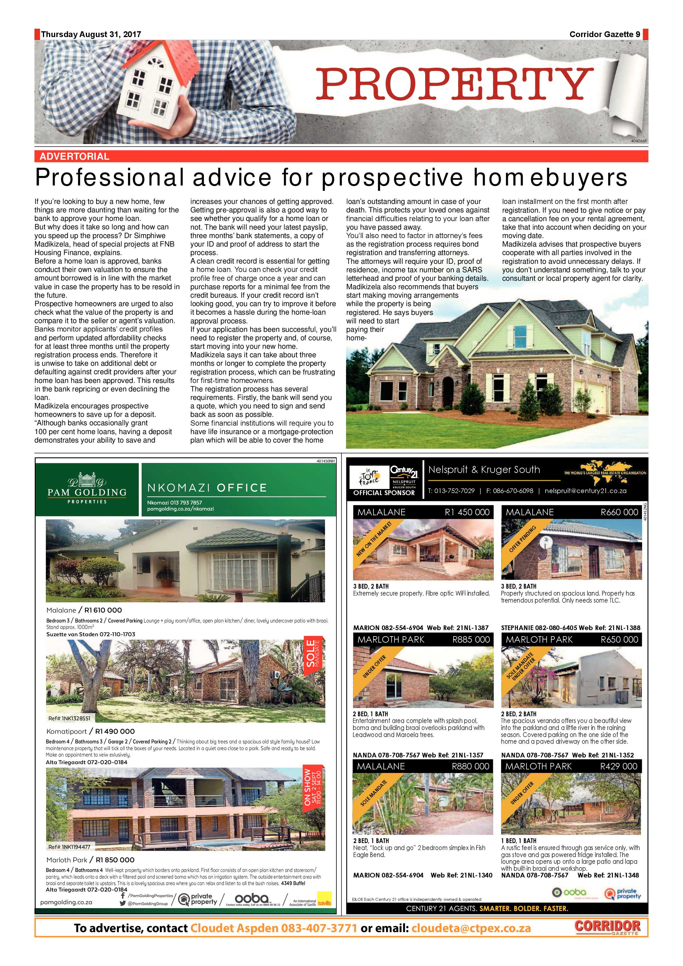 Corridor Gazette 31 August 2017 - Corridor Gazette