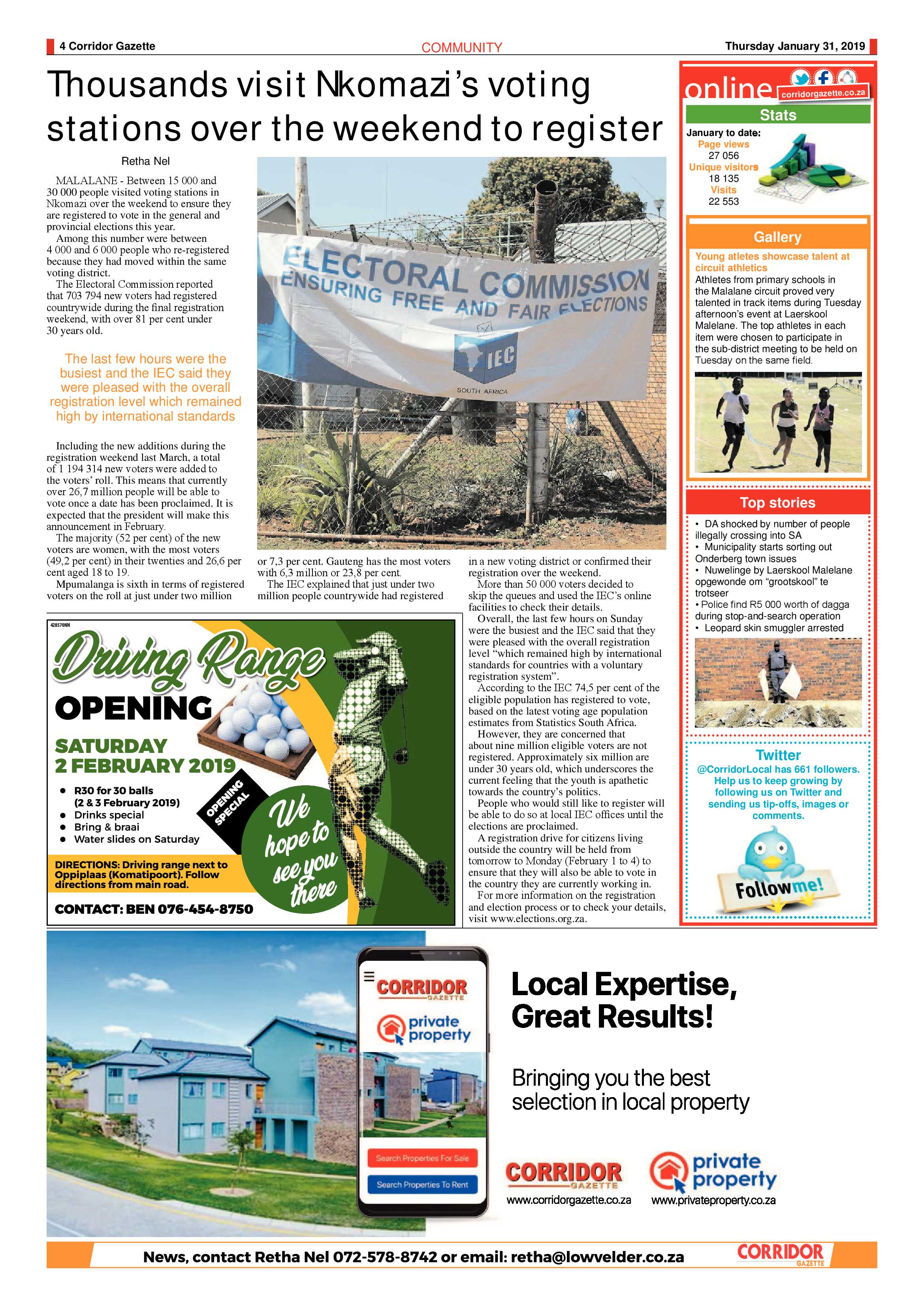 Corridor Gazette 31 January 2019 page 4
