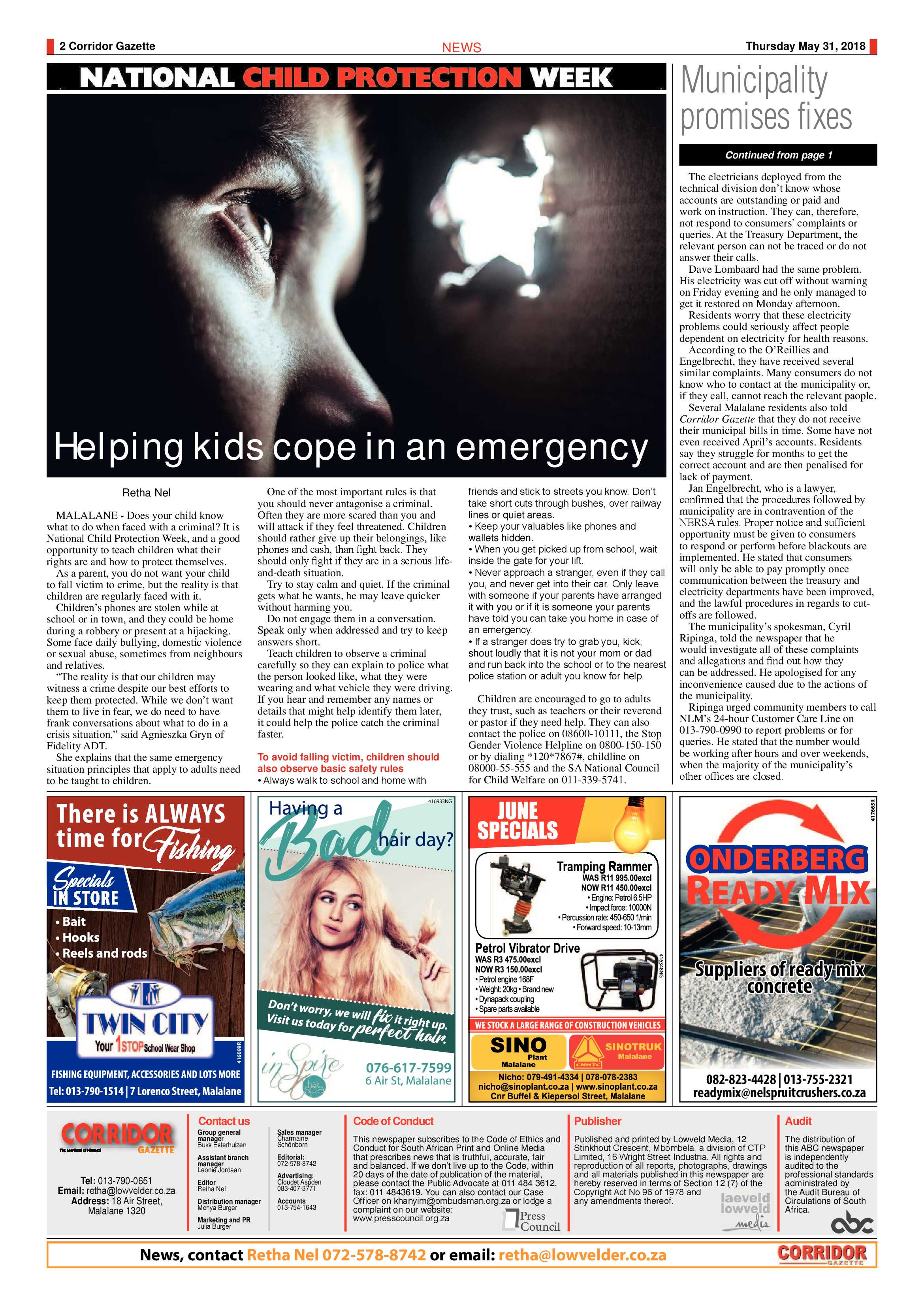 Corridor Gazette 31 May 2018 page 2