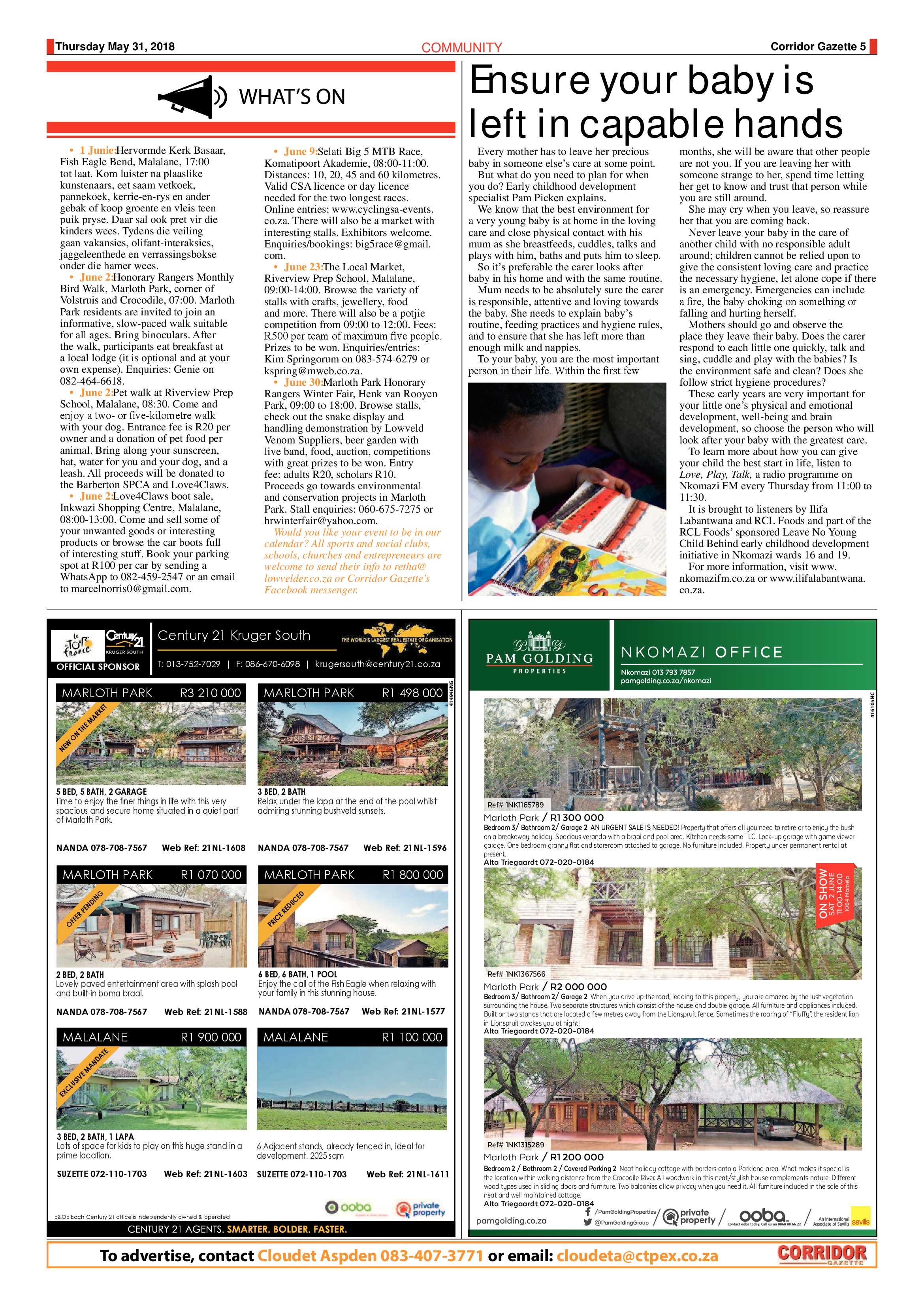 Corridor Gazette 31 May 2018 page 5