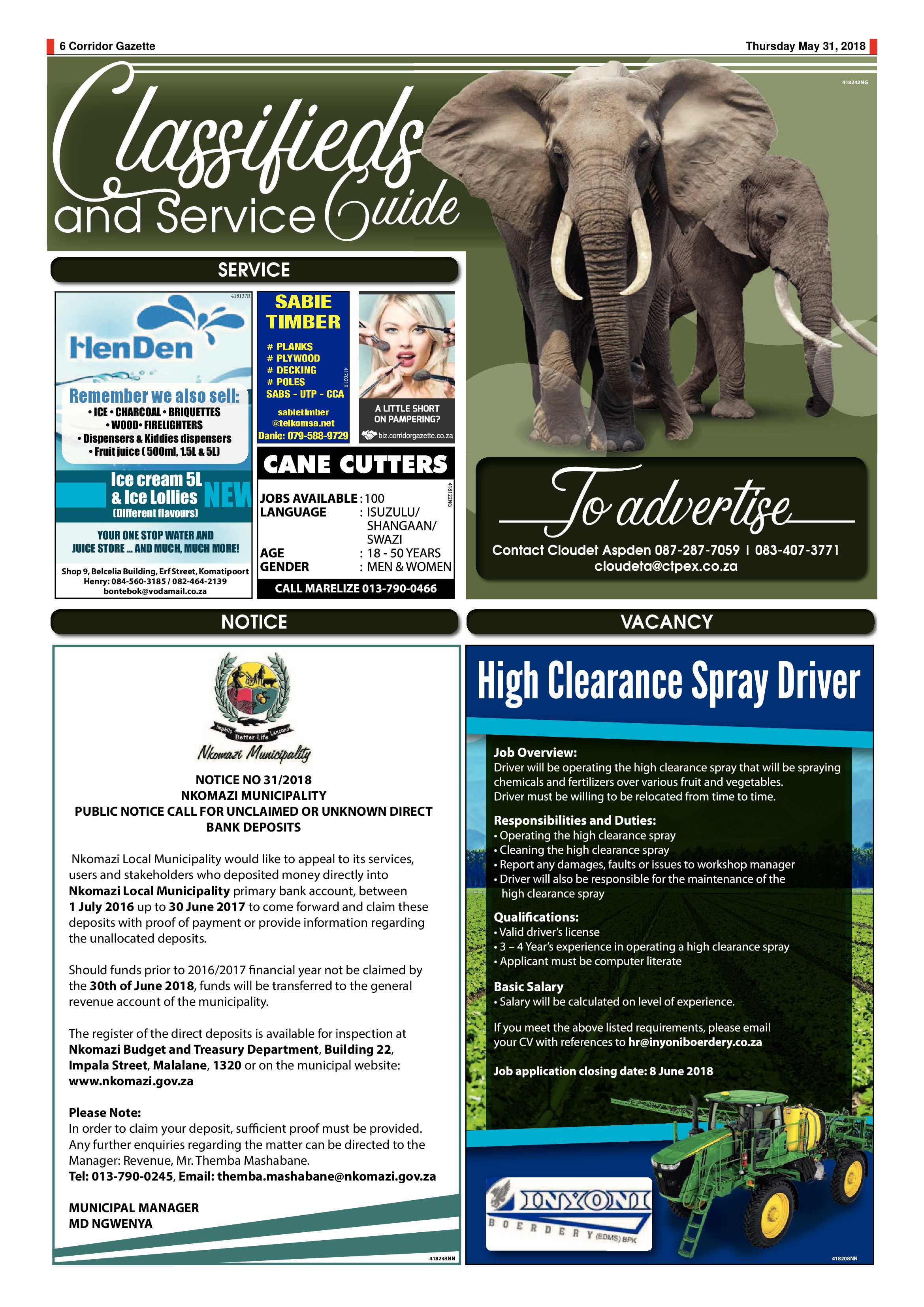 Corridor Gazette 31 May 2018 page 6