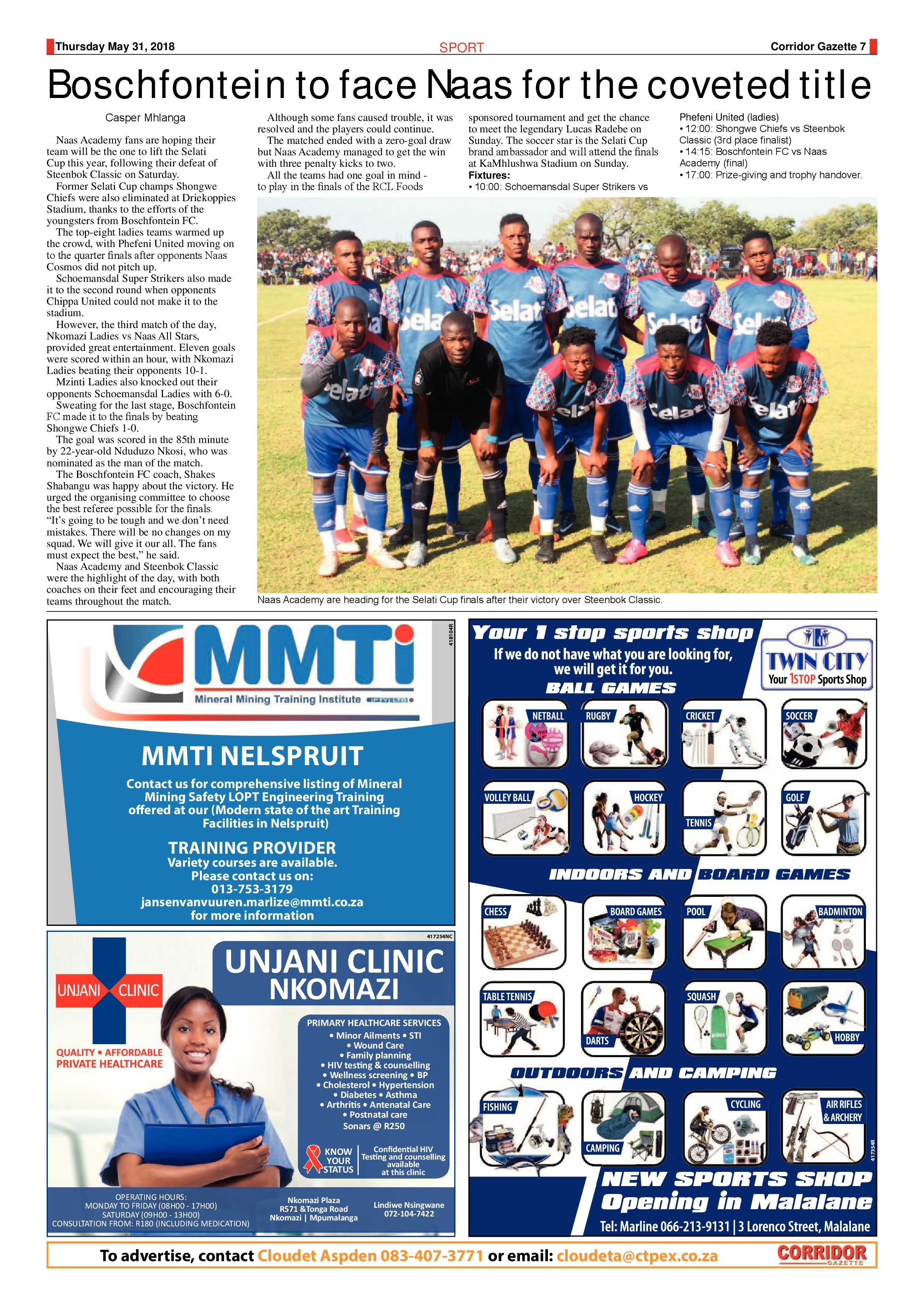 Corridor Gazette 31 May 2018 page 7