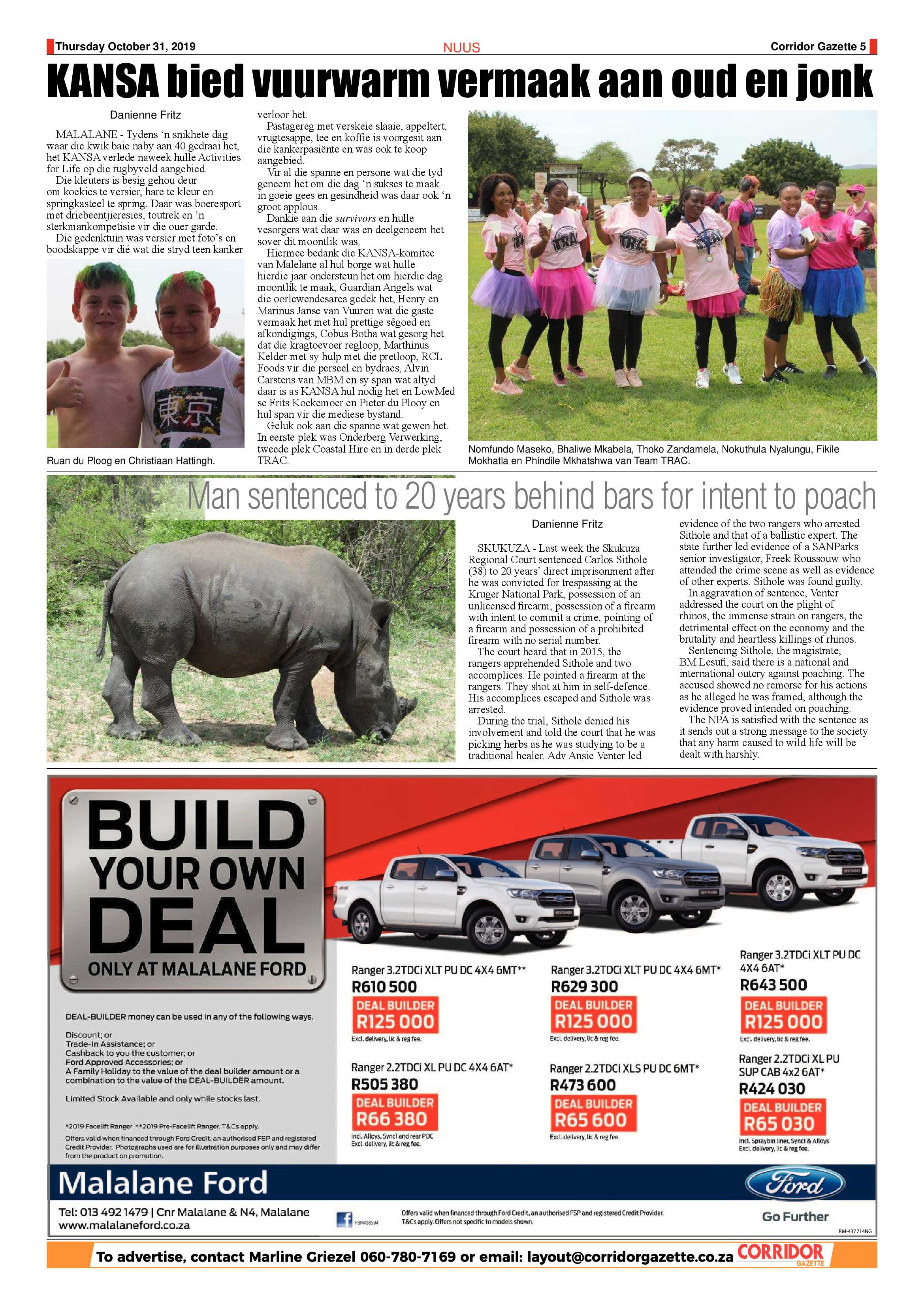 Corridor Gazette 31 October 2019 page 5