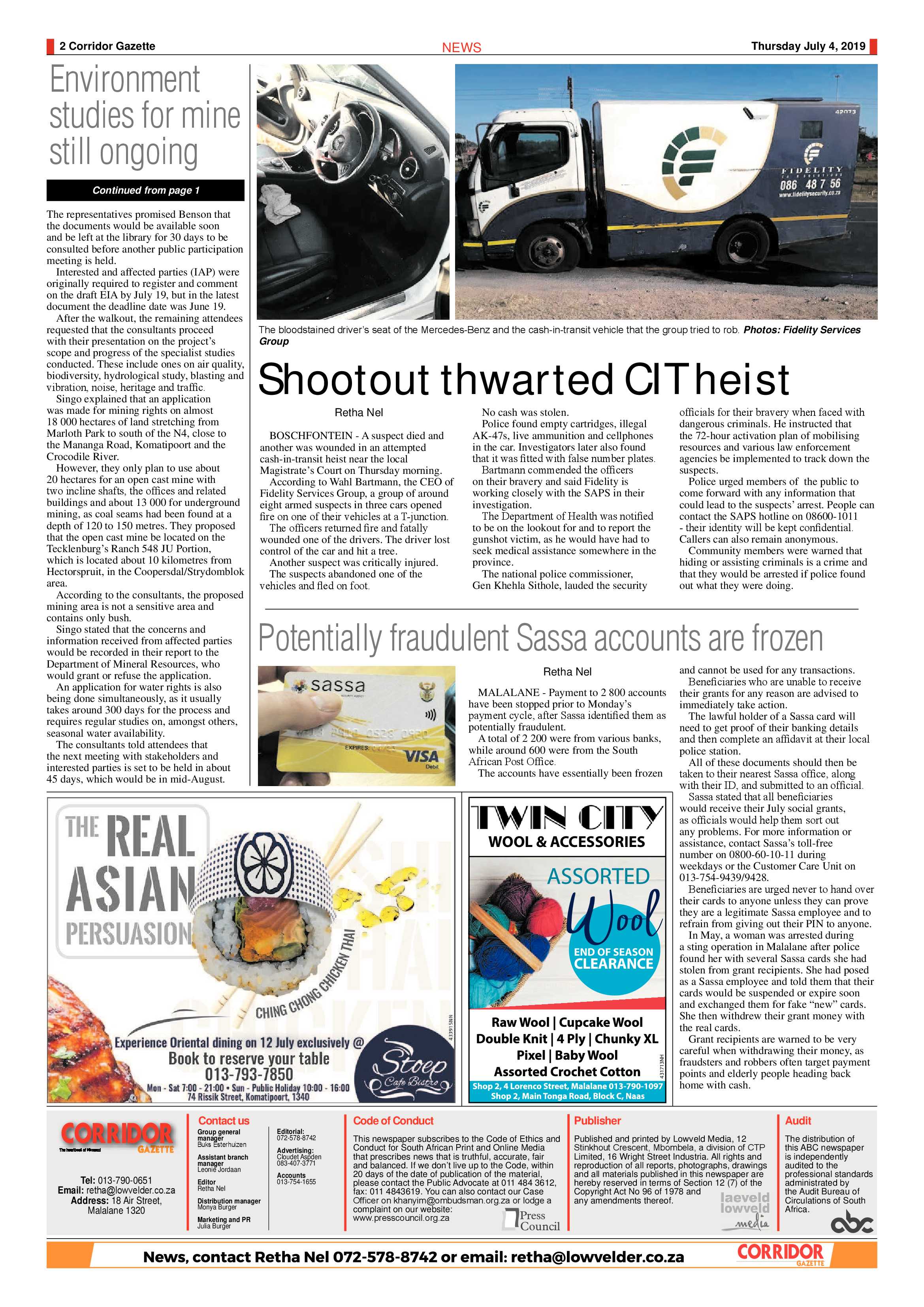 Corridor Gazette 3 July 2019 page 2