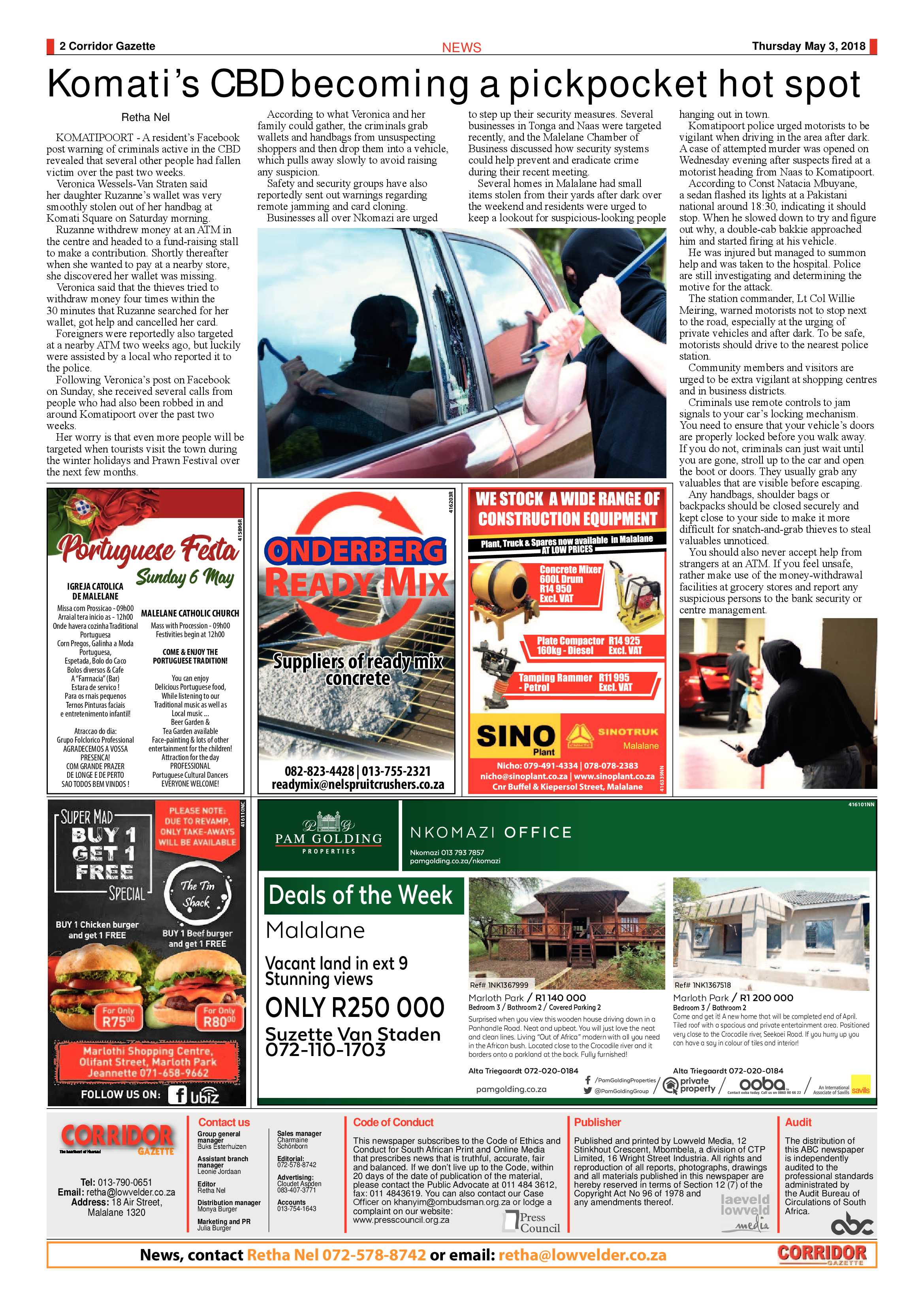 Corridor Gazette 3 May 2018 page 2