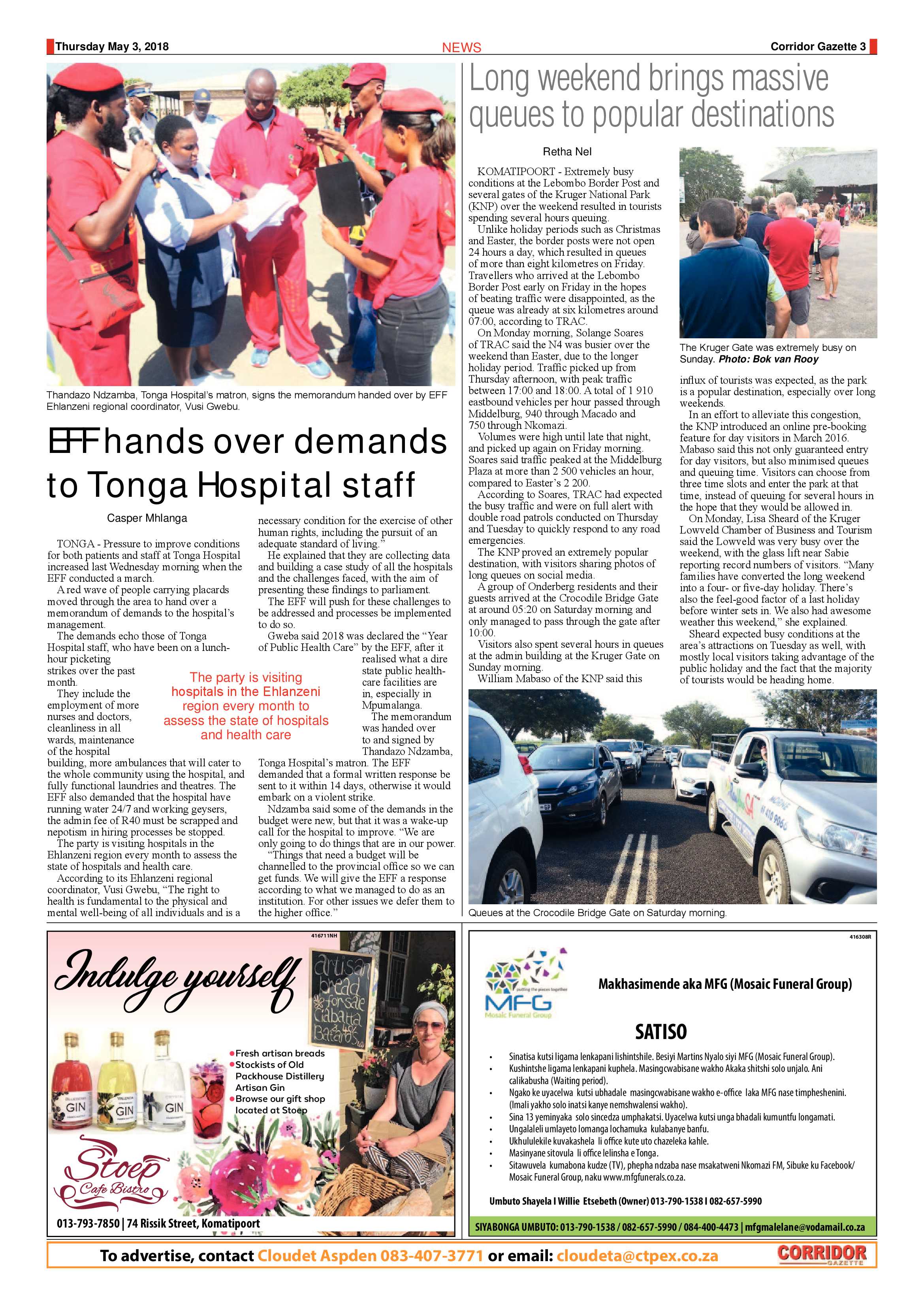 Corridor Gazette 3 May 2018 page 3