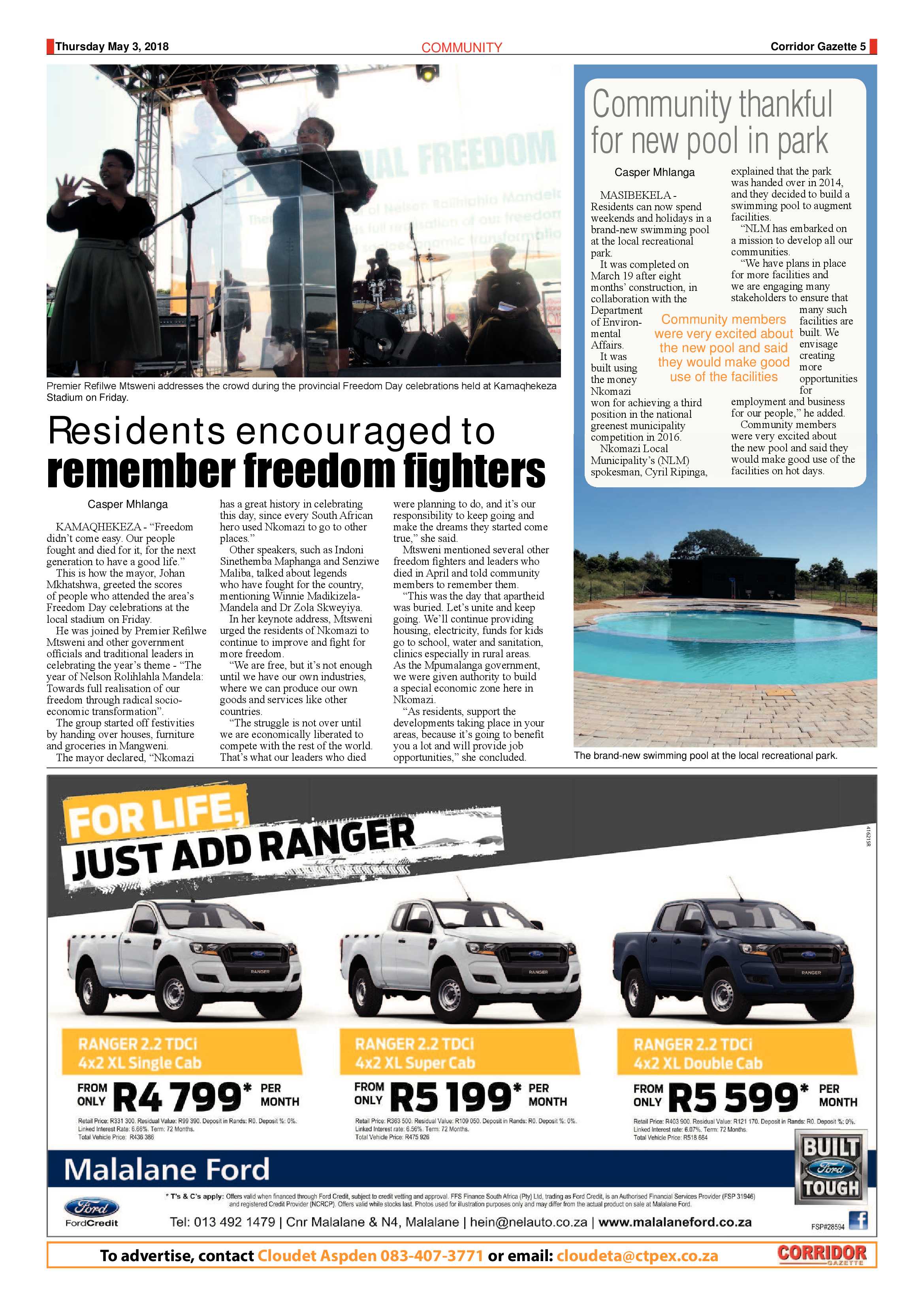 Corridor Gazette 3 May 2018 page 5