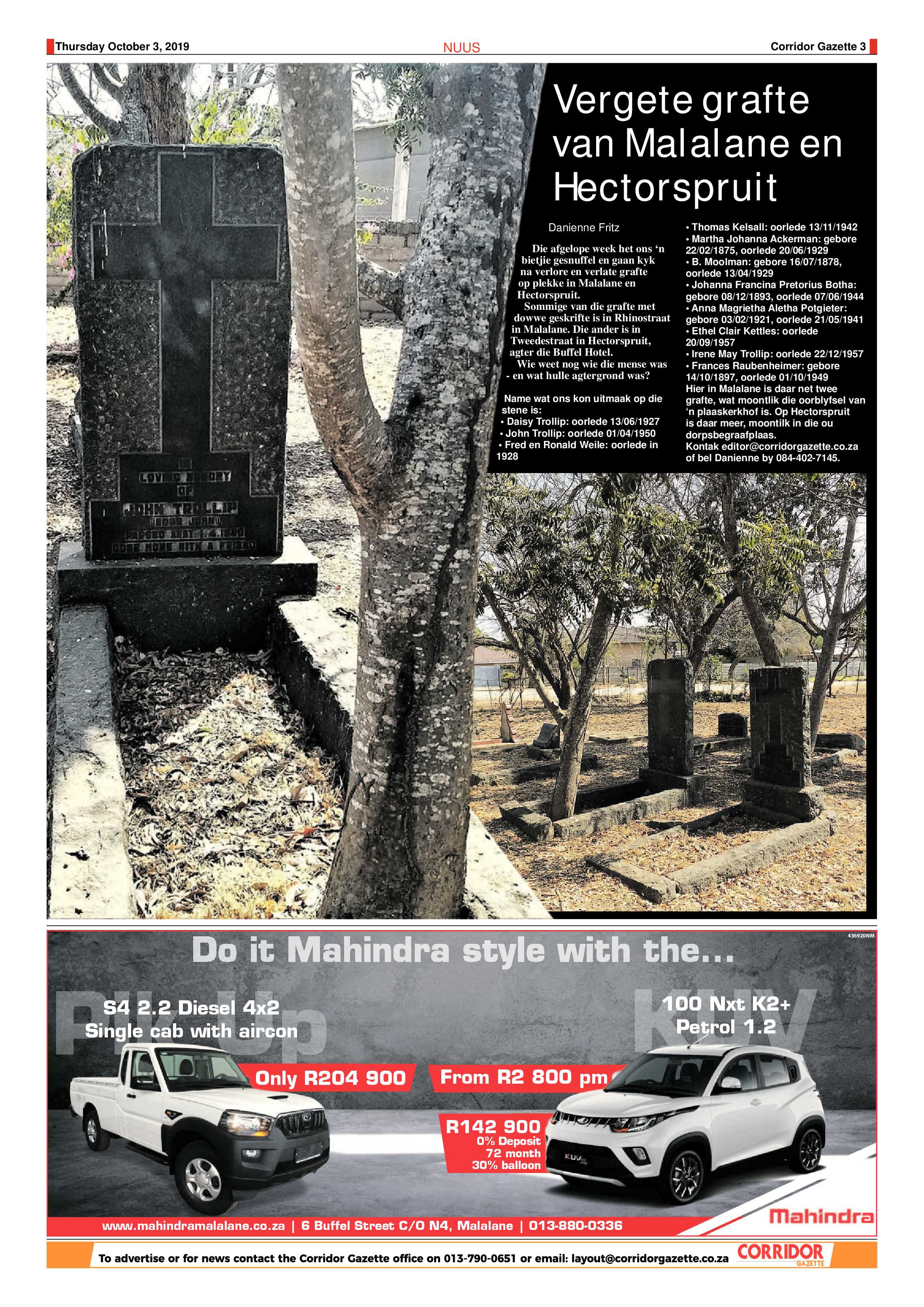 Corridor Gazette 3 October 2019 page 3