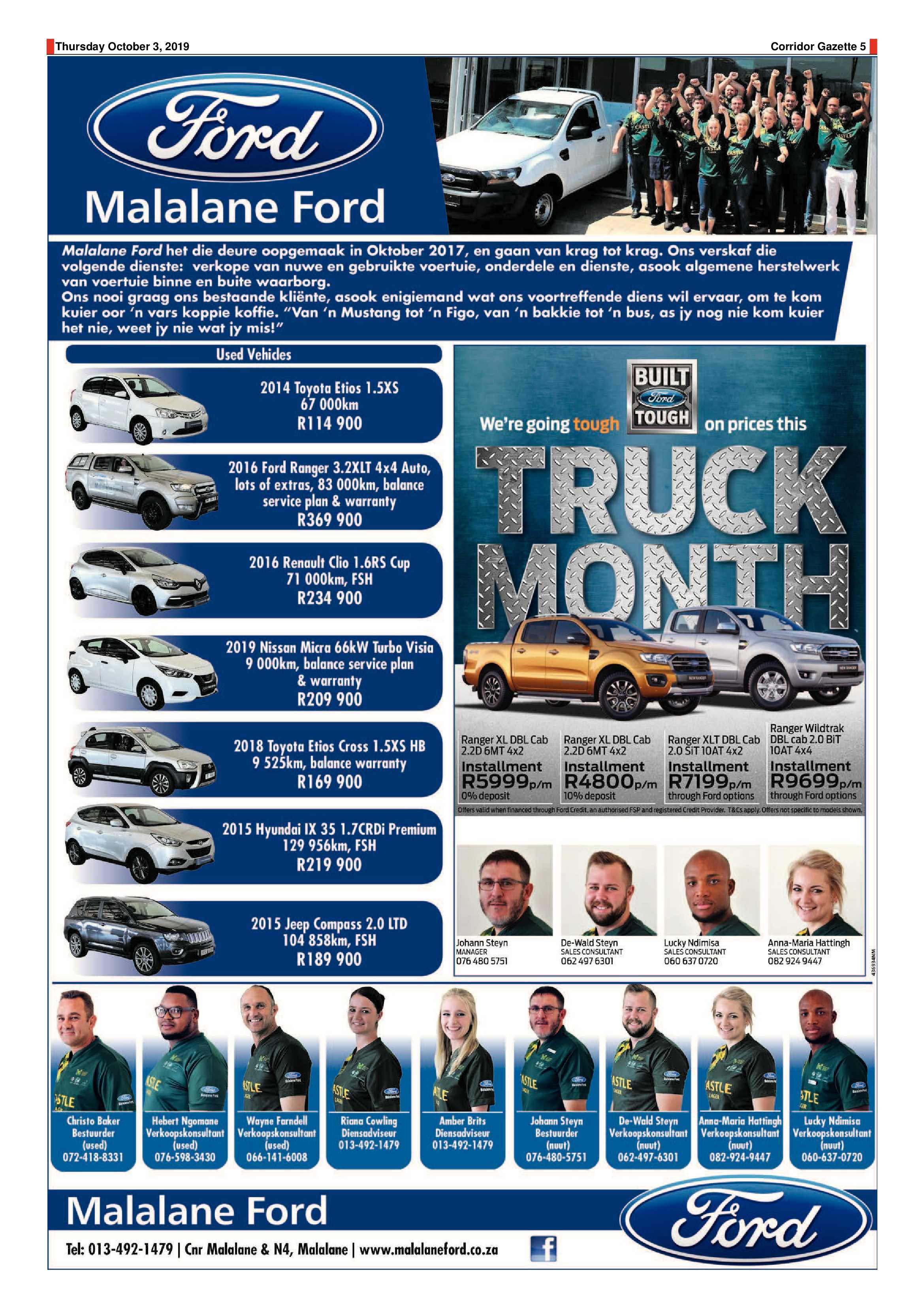 Corridor Gazette 3 October 2019 page 5