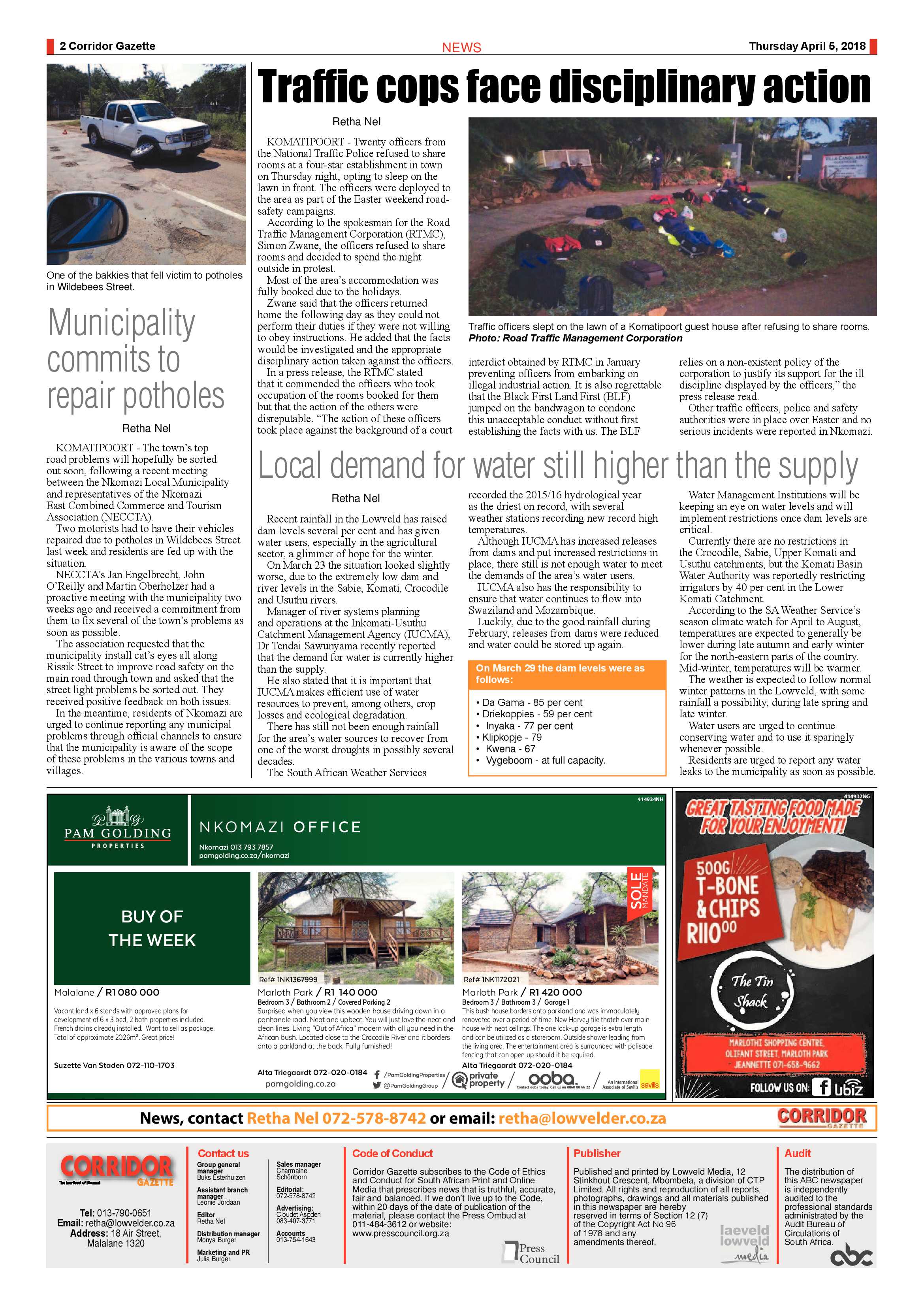 Corridor Gazette 5 April 2018 page 2