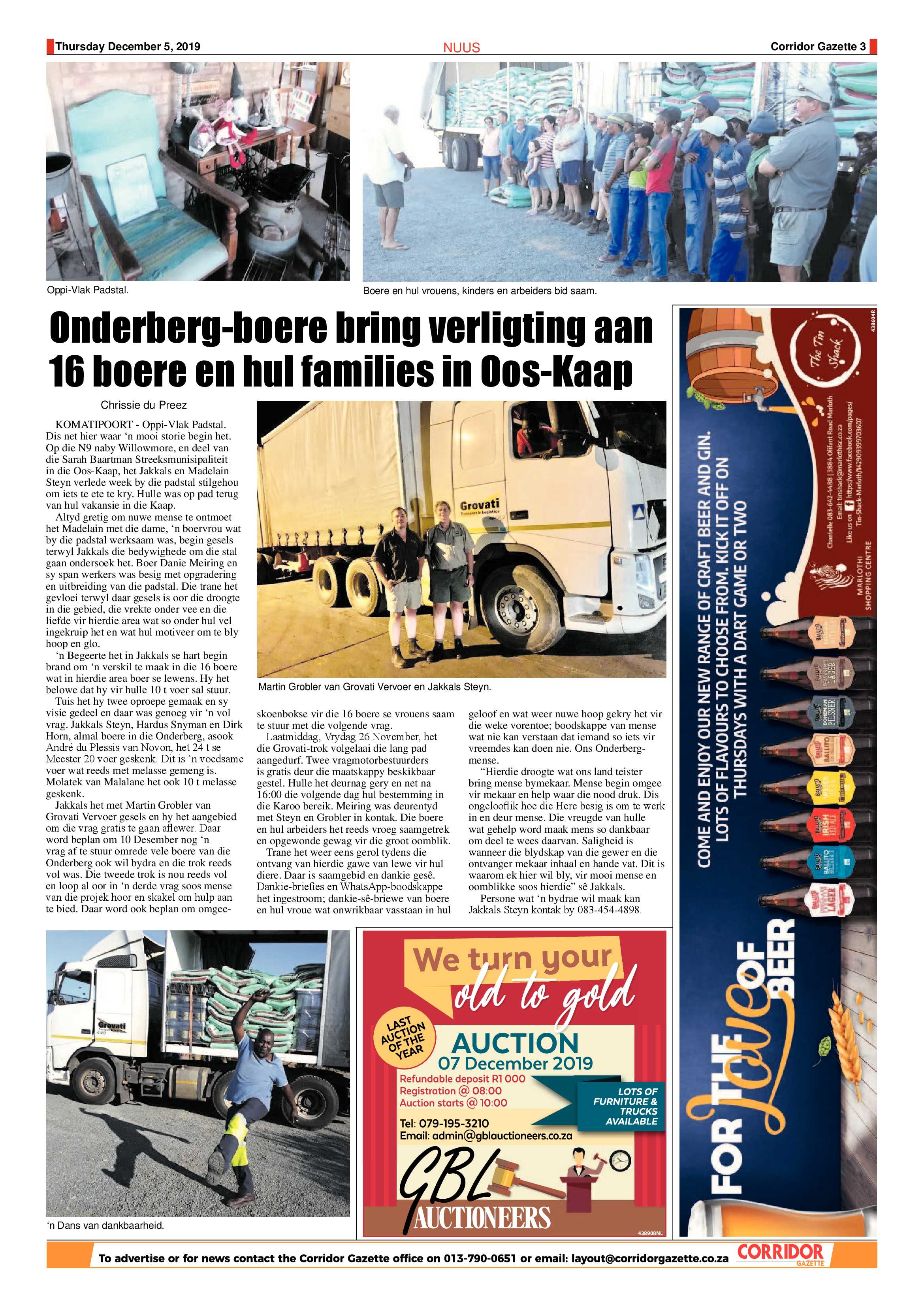 Corridor Gazette 5 December 2019 page 3