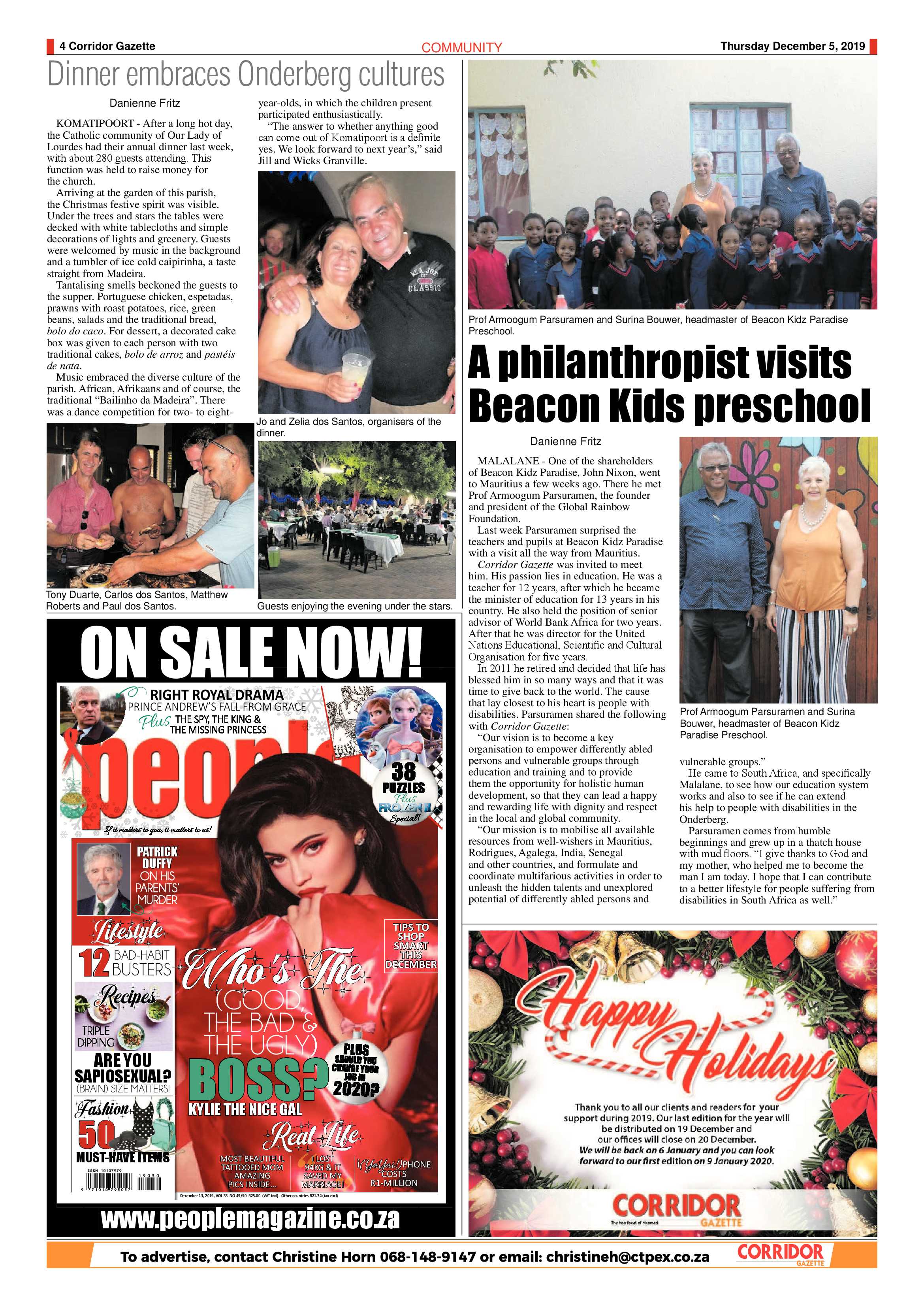 Corridor Gazette 5 December 2019 page 4