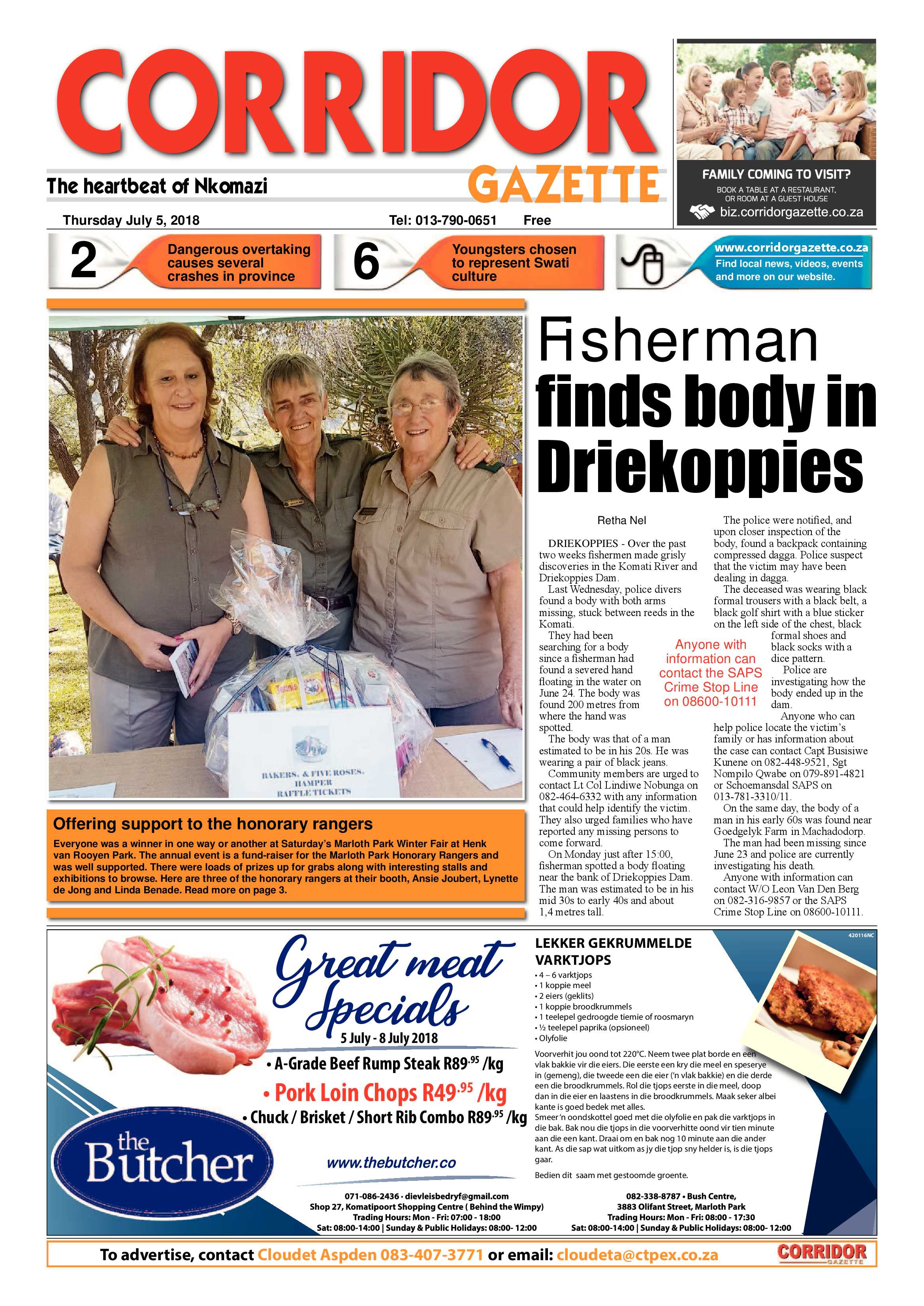 Corridor Gazette 5 July 2018 page 1