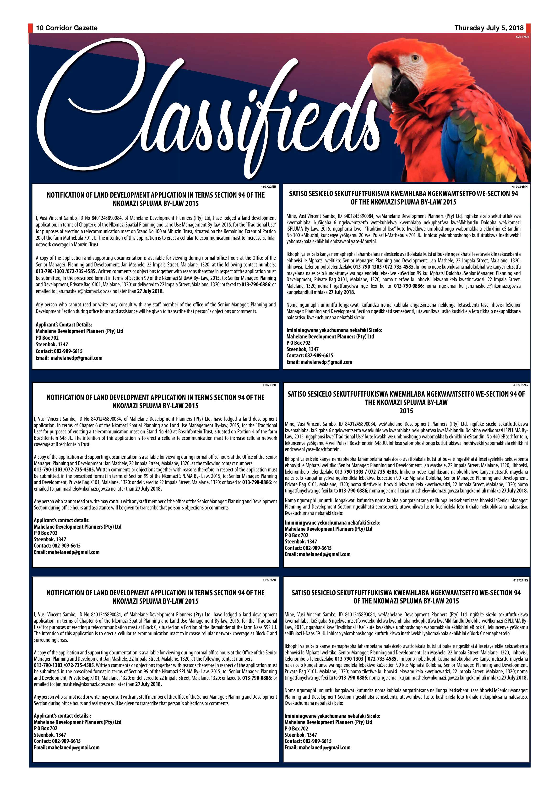Corridor Gazette 5 July 2018 page 10