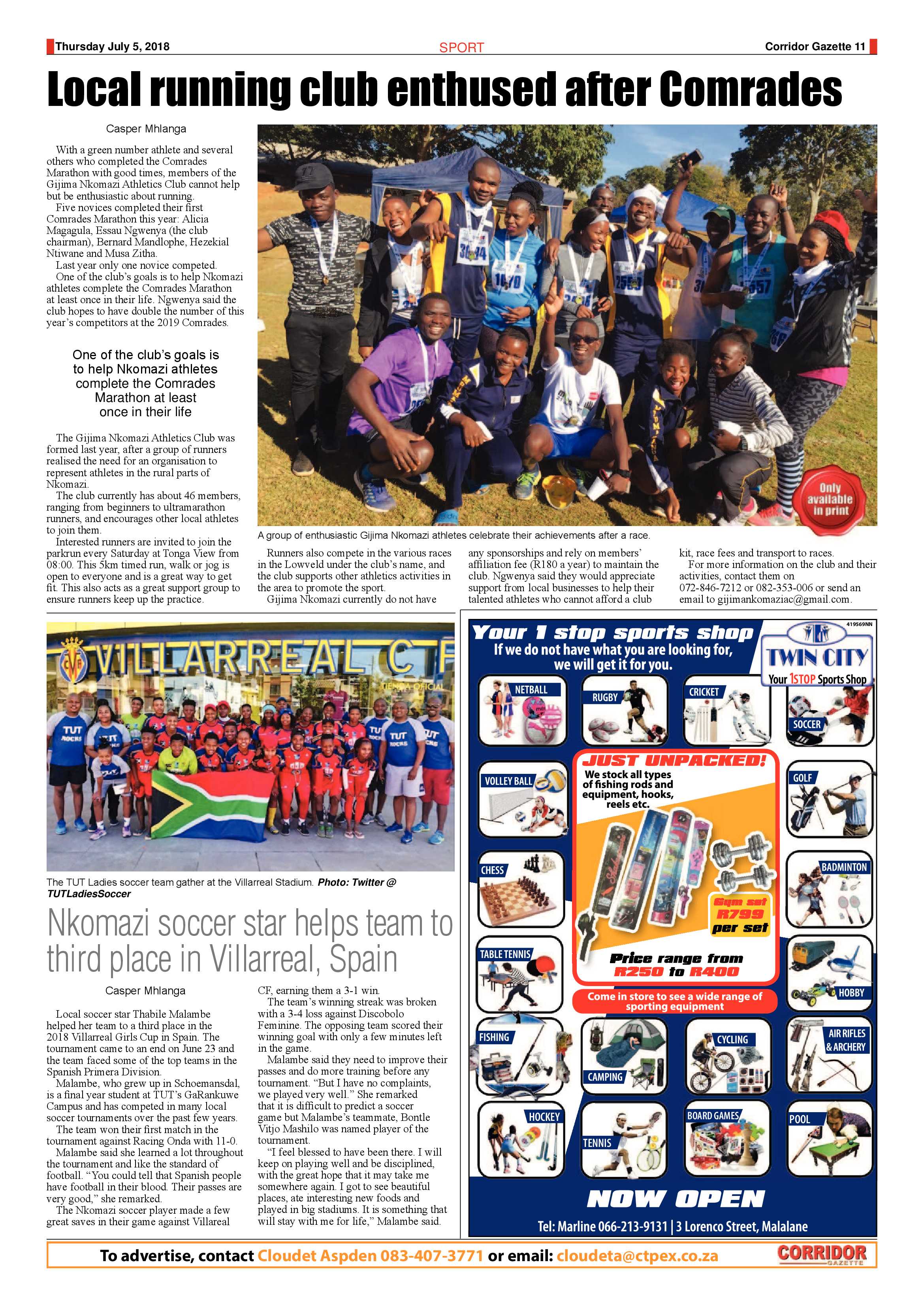 Corridor Gazette 5 July 2018 page 11