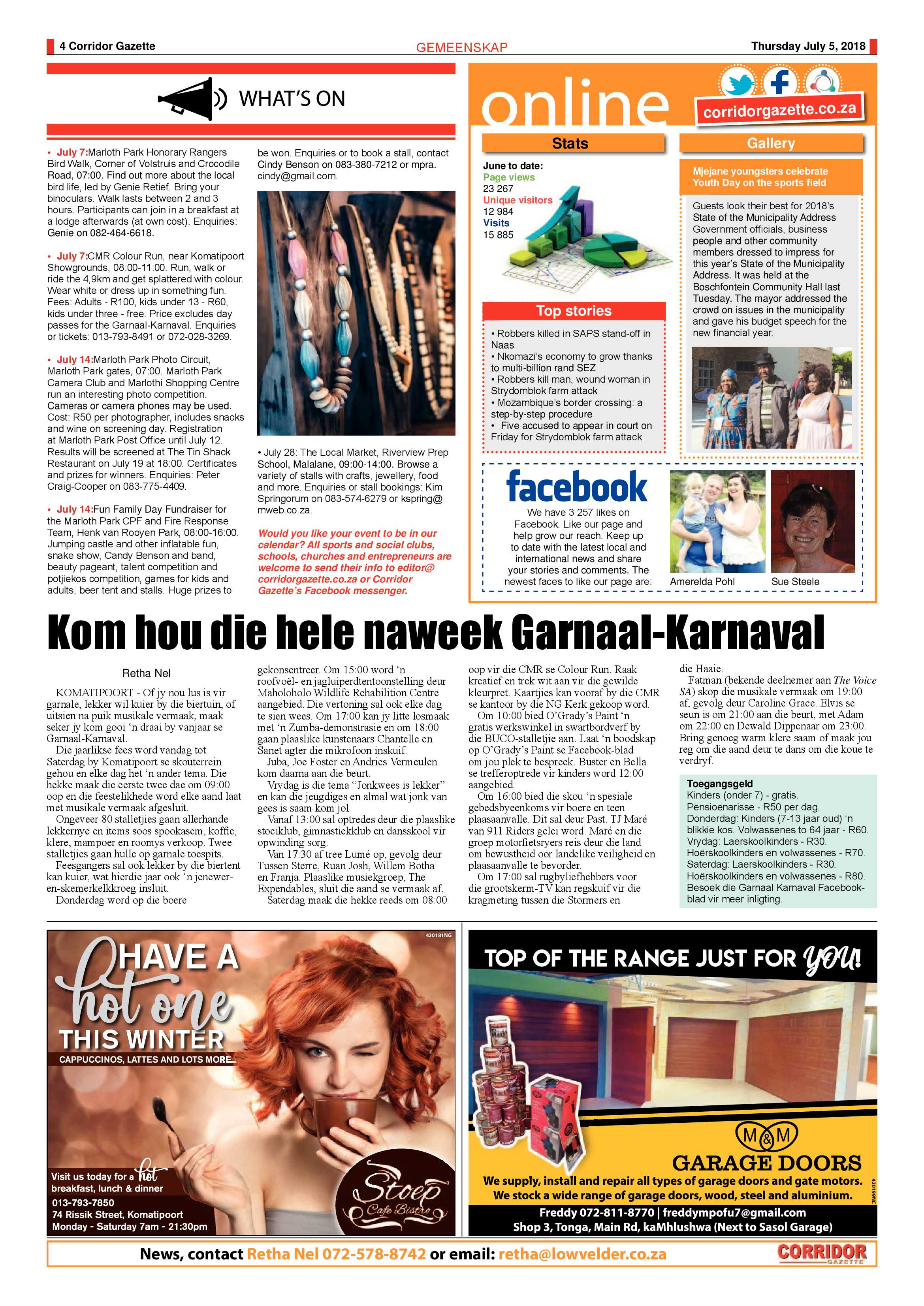 Corridor Gazette 5 July 2018 page 4