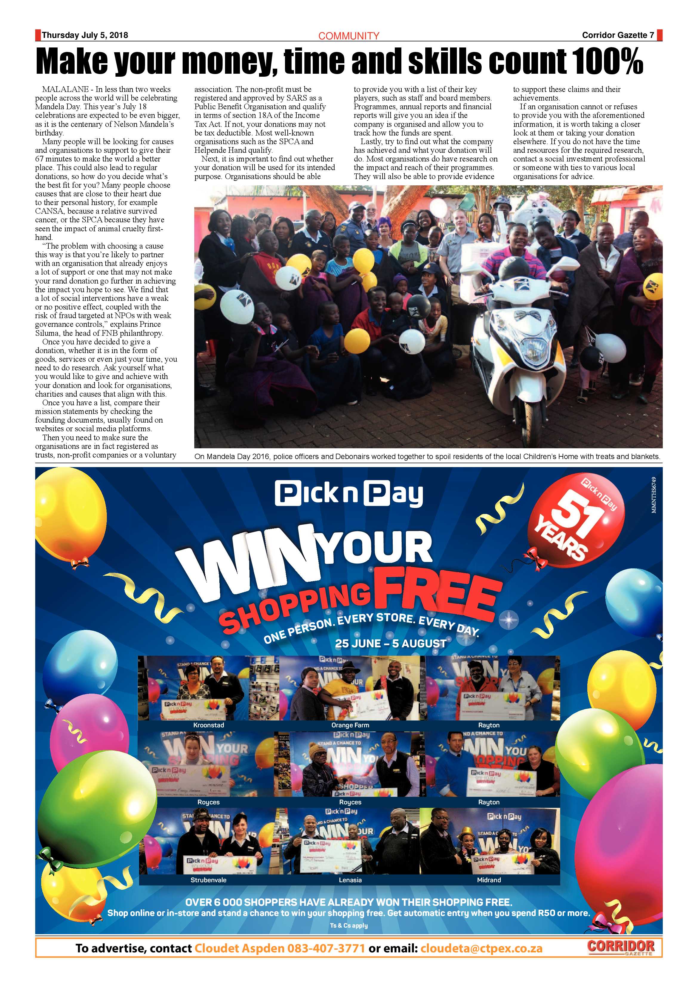 Corridor Gazette 5 July 2018 page 7