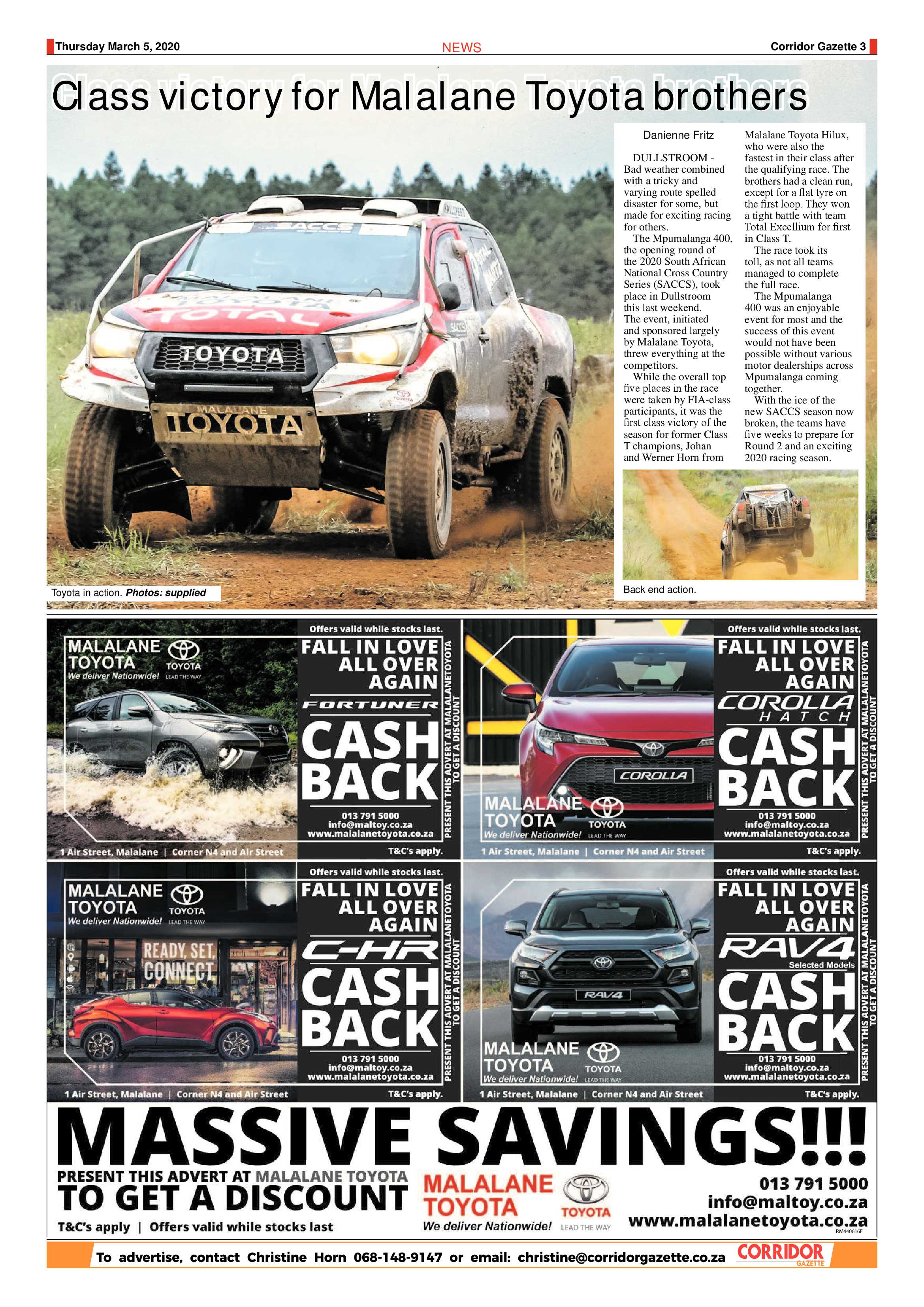 Corridor Gazette 5 March 2020 page 3